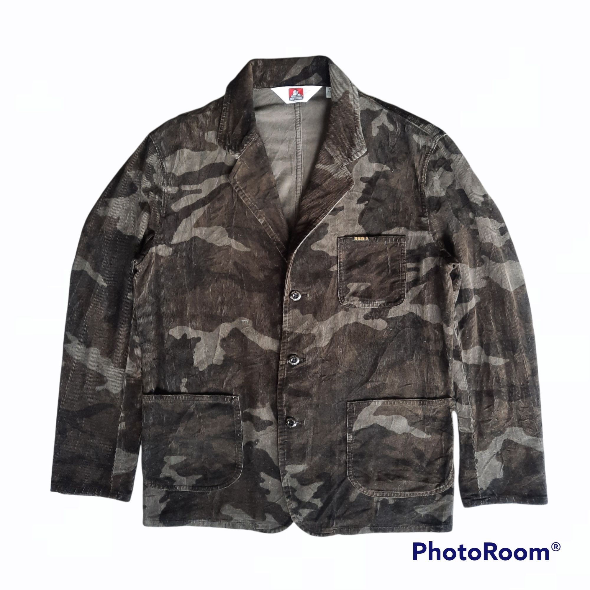 Ben Davis 🔥Ben davis corduroy military army camo blazer jacket Size US M / EU 48-50 / 2 - 1 Thumbnail