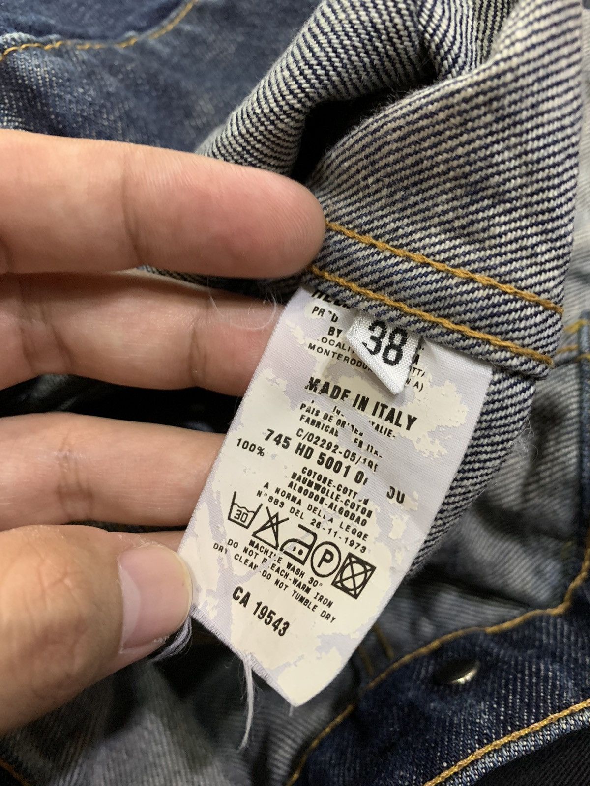 Helmut Lang VINTAGE 1999 HELMUT LANG CLASSIC DENIM JACKET Size US XS / EU 42 / 0 - 9 Thumbnail