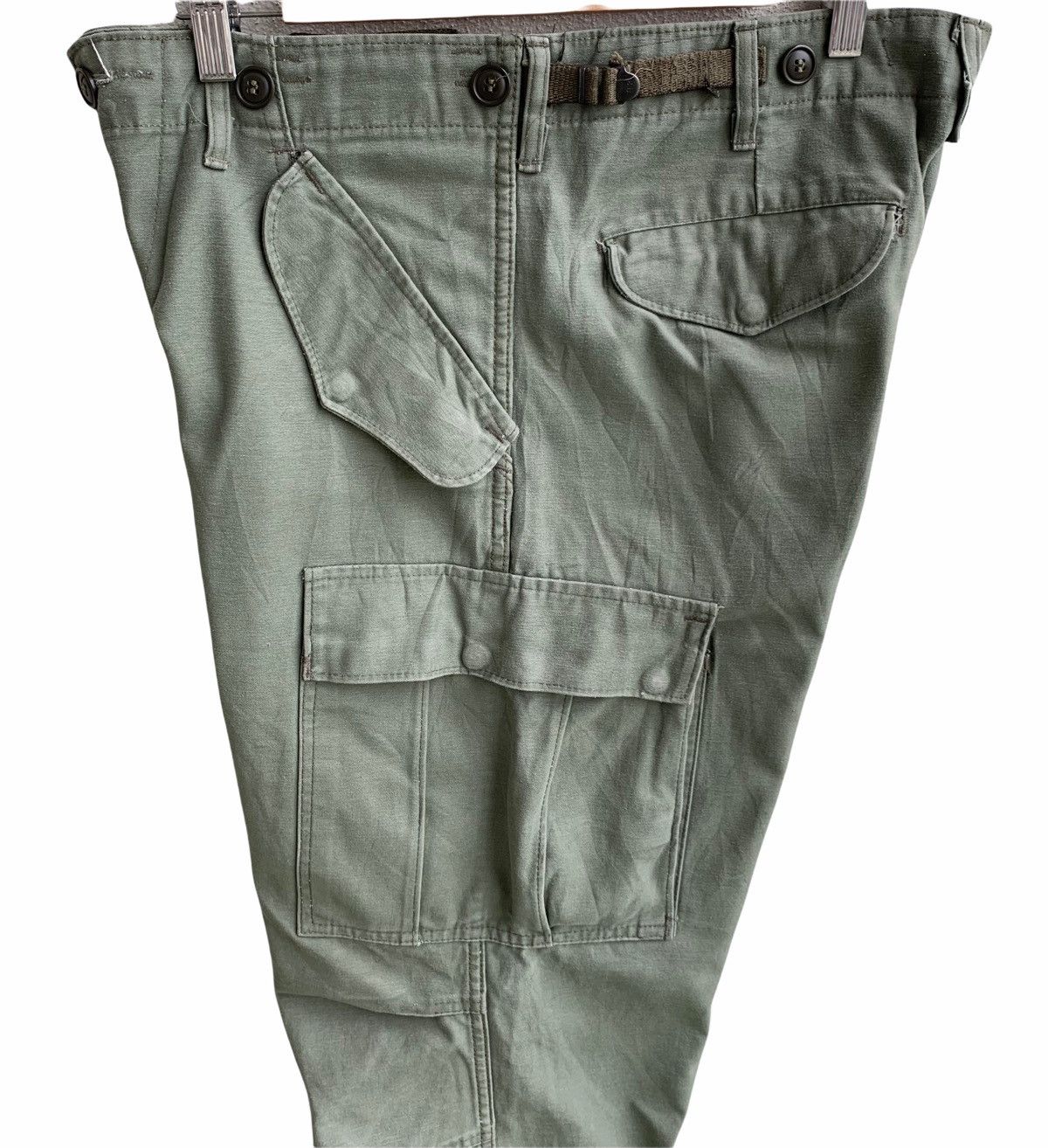 Army Of Me × Japanese Brand Vintage Nato Military Cargo Pocket Pants Size US 34 / EU 50 - 4 Thumbnail