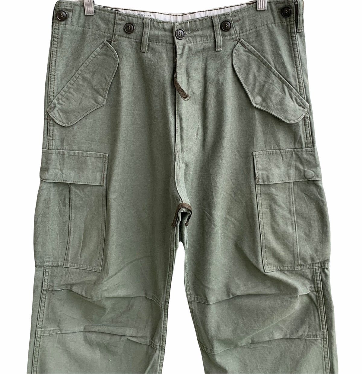 Army Of Me × Japanese Brand Vintage Nato Military Cargo Pocket Pants Size US 34 / EU 50 - 6 Thumbnail