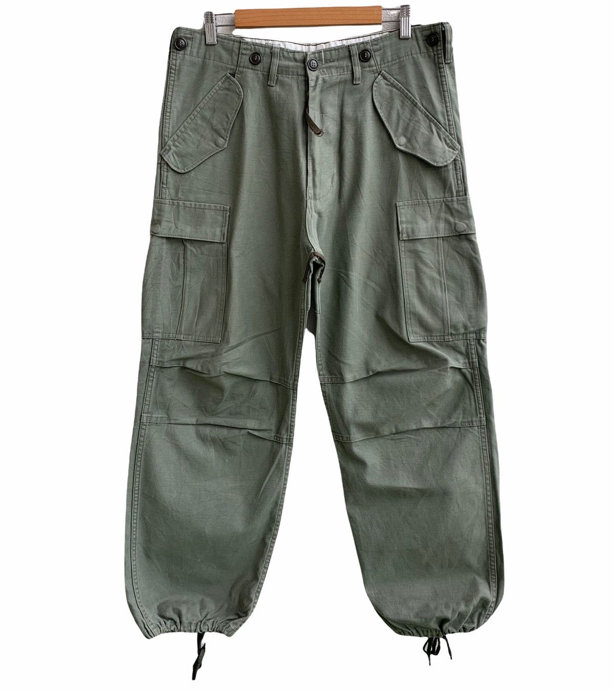 Army Of Me × Japanese Brand Vintage Nato Military Cargo Pocket Pants Size US 34 / EU 50 - 1 Thumbnail