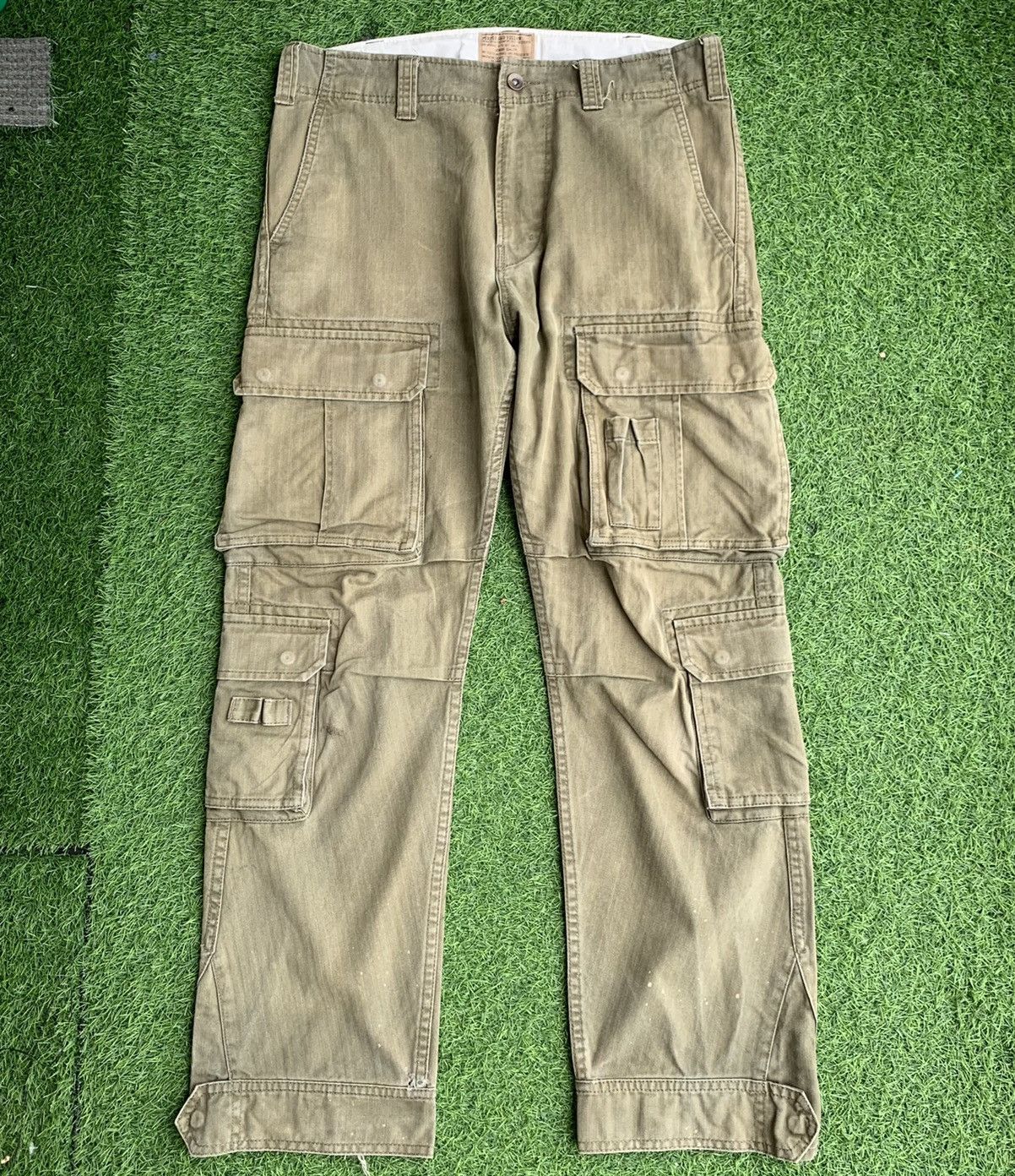 Japanese Brand Japanese Brand Purple&yellow Cargo Multiple Pocket Pants Size US 34 / EU 50 - 9 Thumbnail
