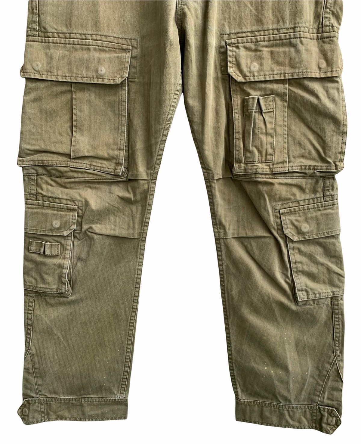 Japanese Brand Japanese Brand Purple&yellow Cargo Multiple Pocket Pants Size US 34 / EU 50 - 6 Thumbnail
