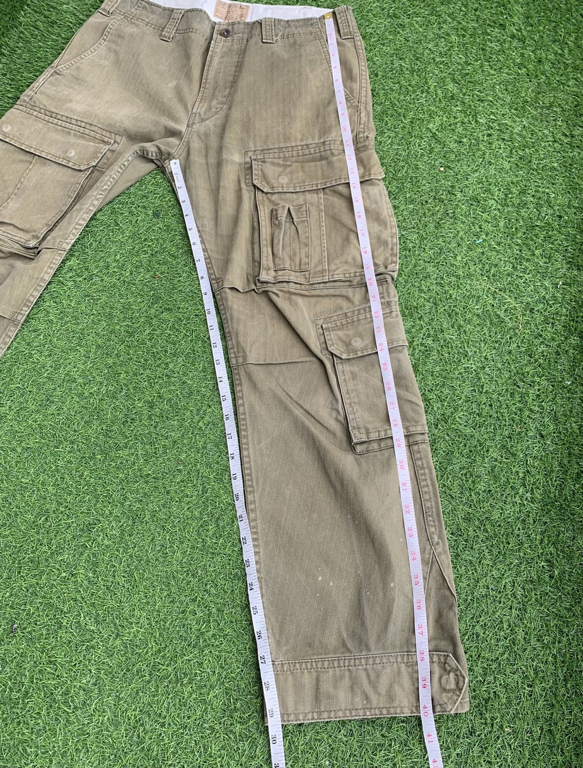 Japanese Brand Japanese Brand Purple&yellow Cargo Multiple Pocket Pants Size US 34 / EU 50 - 16 Thumbnail