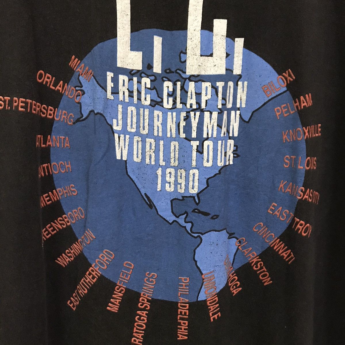 Band Tees Vintage 90s eric clapton journeyman tour 1990 tee Size US M / EU 48-50 / 2 - 16 Thumbnail