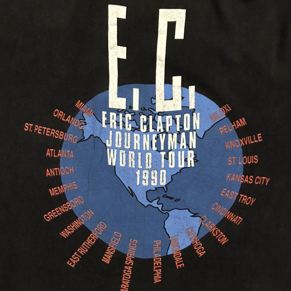 Band Tees Vintage 90s eric clapton journeyman tour 1990 tee Size US M / EU 48-50 / 2 - 10 Thumbnail