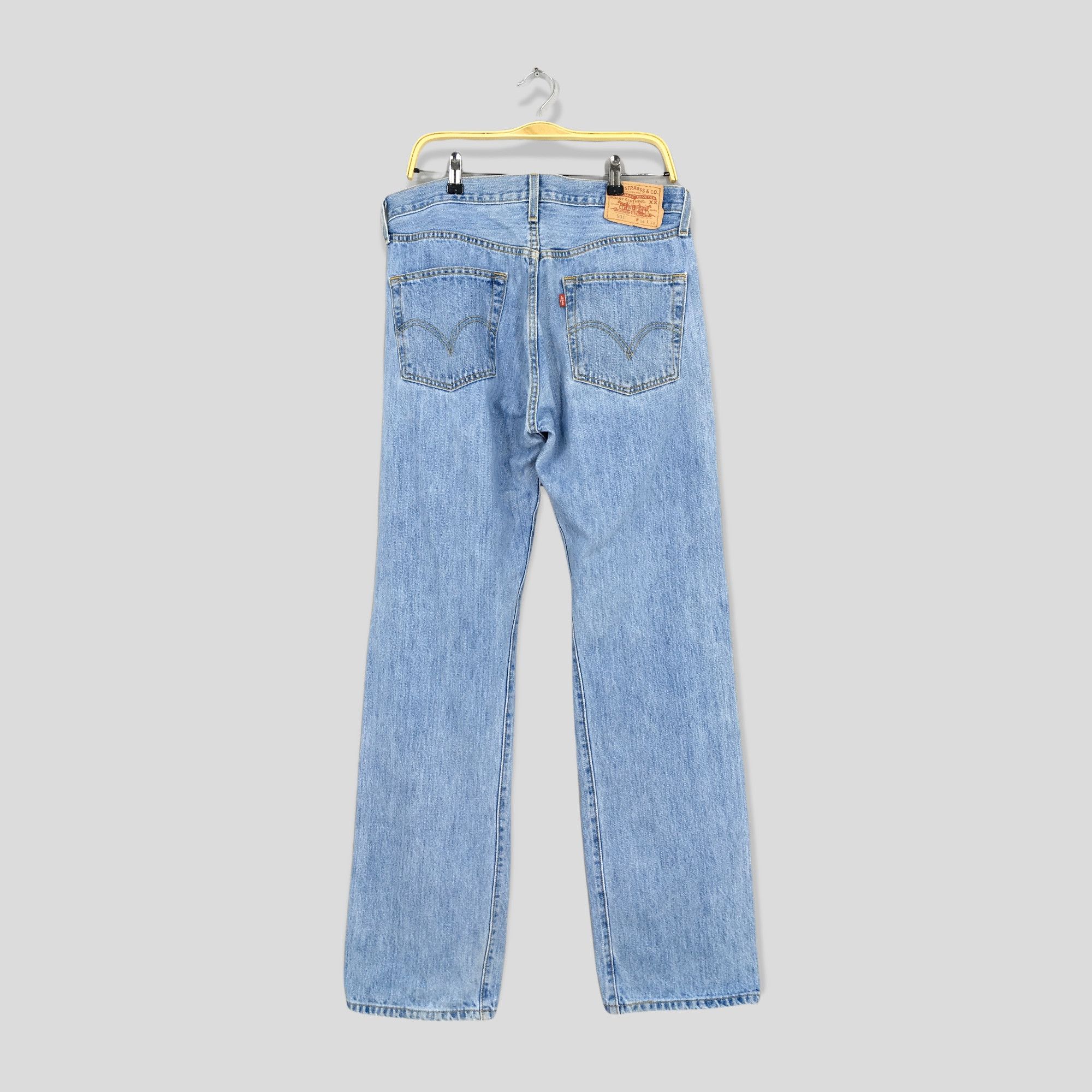 Jean Size 34x34 Vintage Levis 501 Light Washed Jeans Size US 34 / EU 50 - 13 Thumbnail