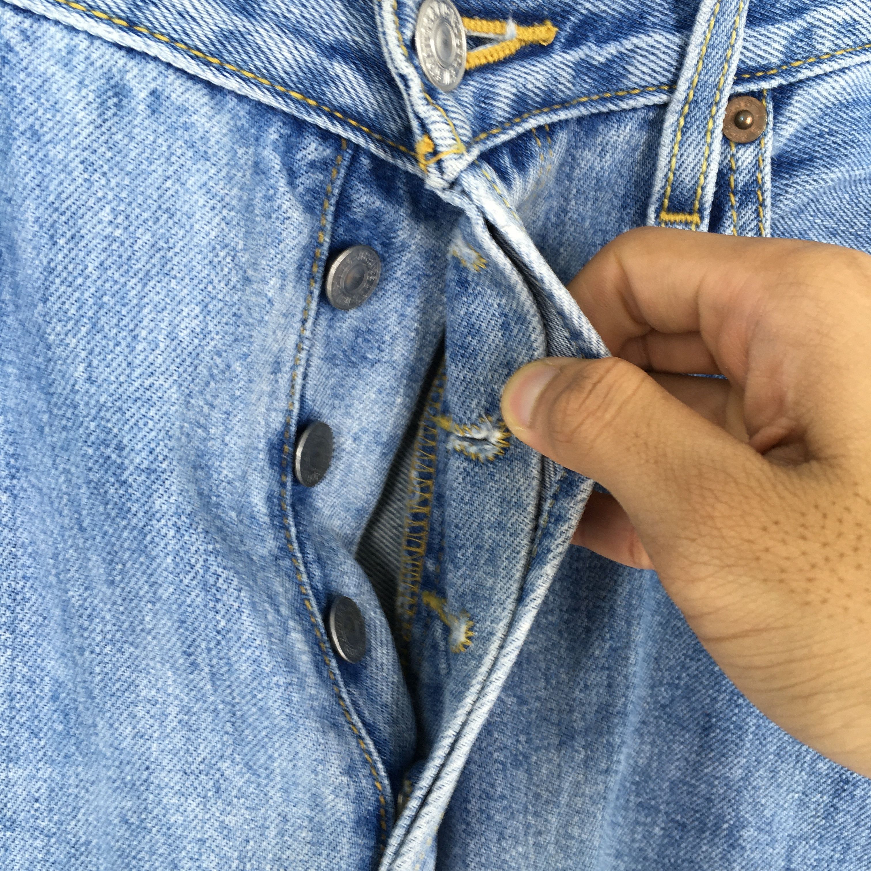 Jean Size 34x34 Vintage Levis 501 Light Washed Jeans Size US 34 / EU 50 - 8 Thumbnail