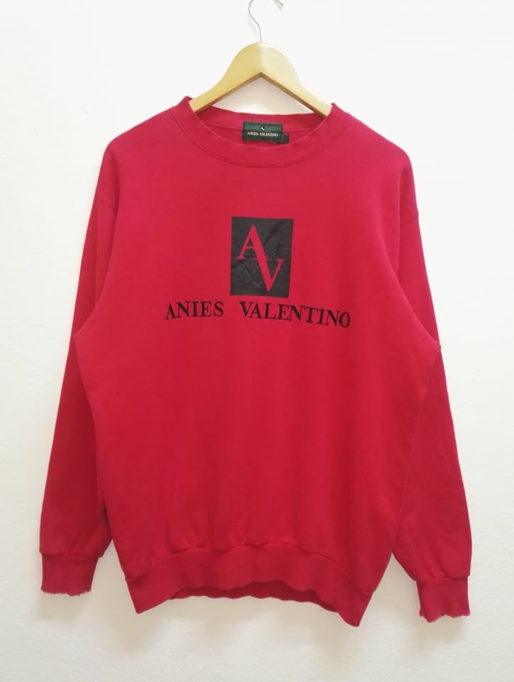 Valentino Rare Distressed Anies Valentino Embroidered Big Logo Size US L / EU 52-54 / 3 - 1 Thumbnail