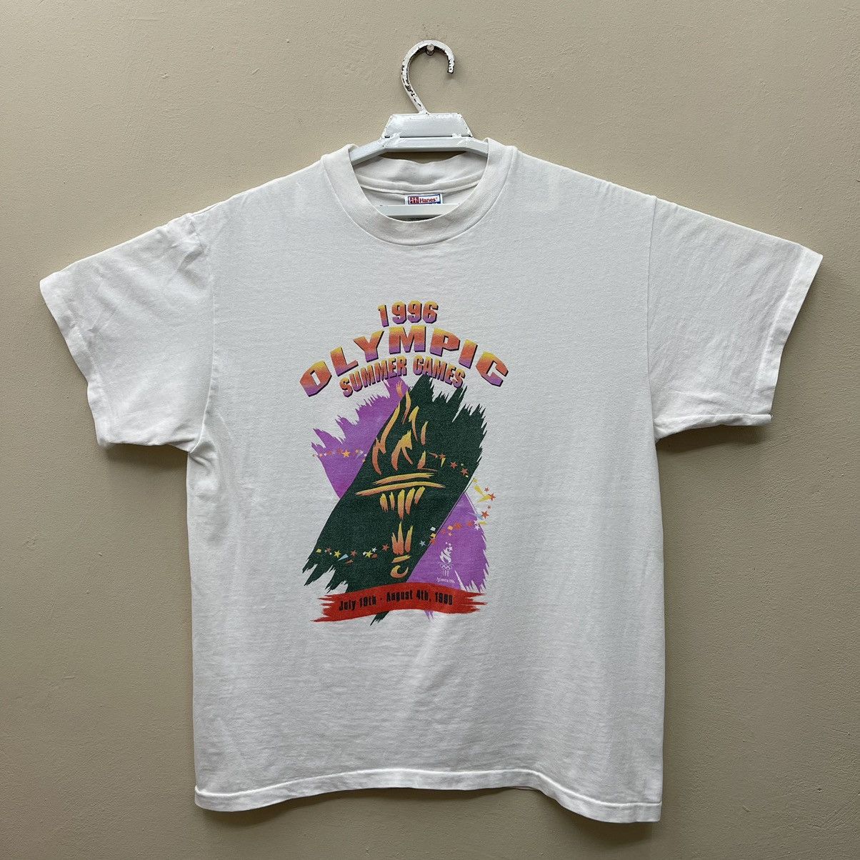 USA Olympics Vintage 90s T-Shirt 1996 Olympic Summer Games Usa Olympic Size US L / EU 52-54 / 3 - 1 Thumbnail