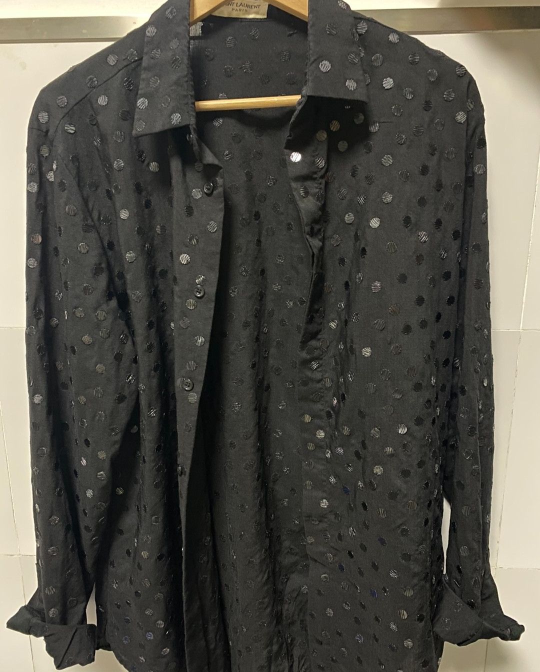 Saint Laurent Paris Saint Laurent Sequin shirt Size US L / EU 52-54 / 3 - 1 Thumbnail