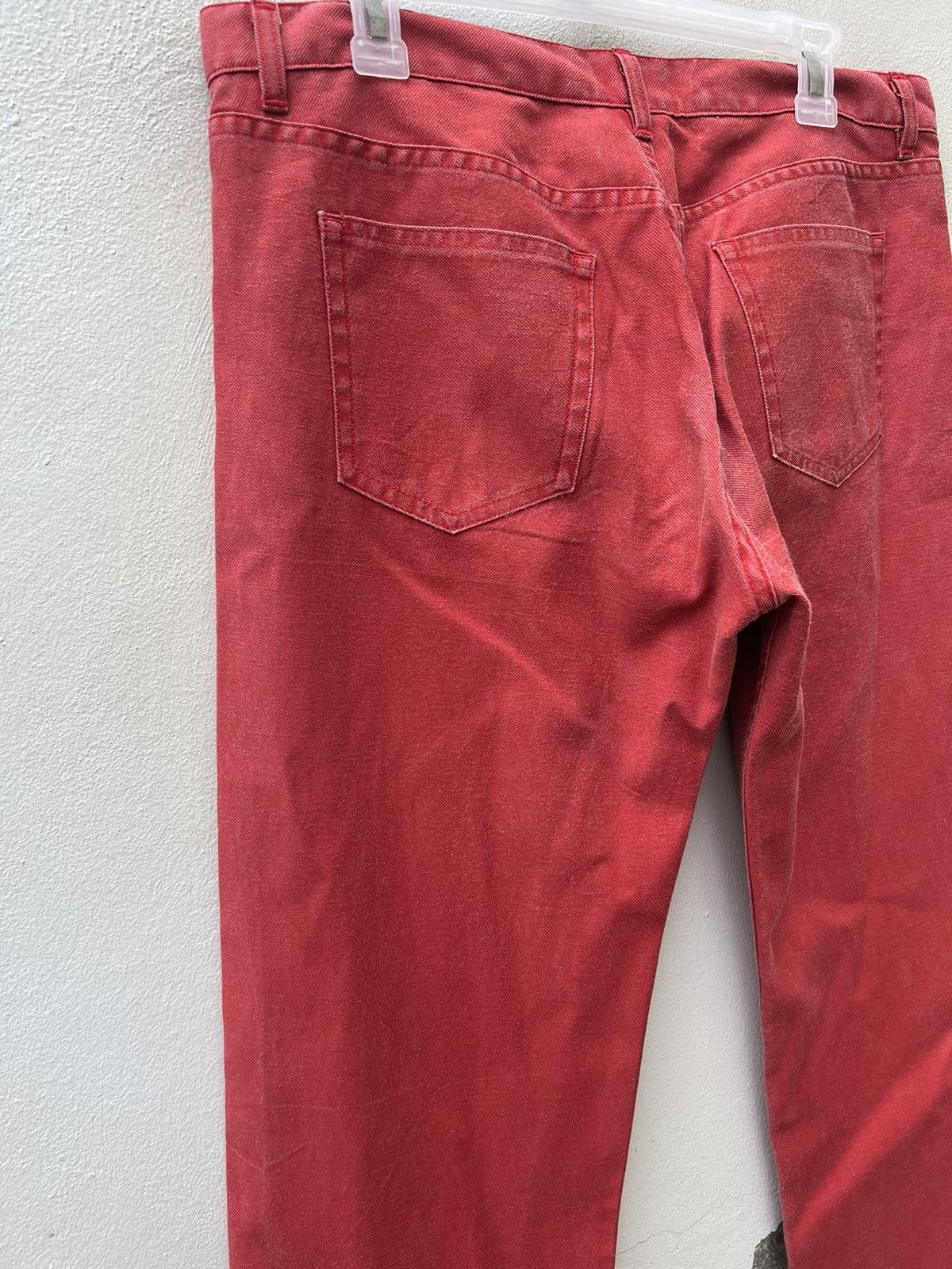 A.P.C. Vintage 2004 A.P.C. Faded Red Jeans Size US 33 - 15 Thumbnail