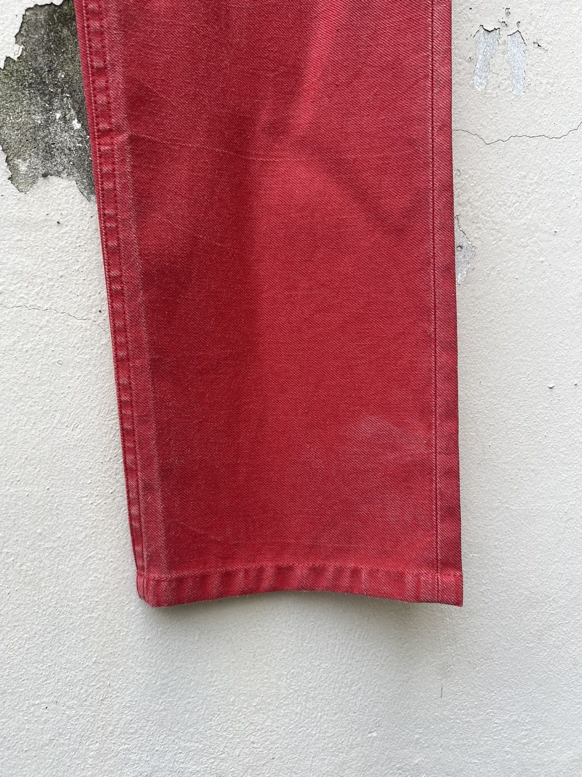 A.P.C. Vintage 2004 A.P.C. Faded Red Jeans Size US 33 - 13 Thumbnail