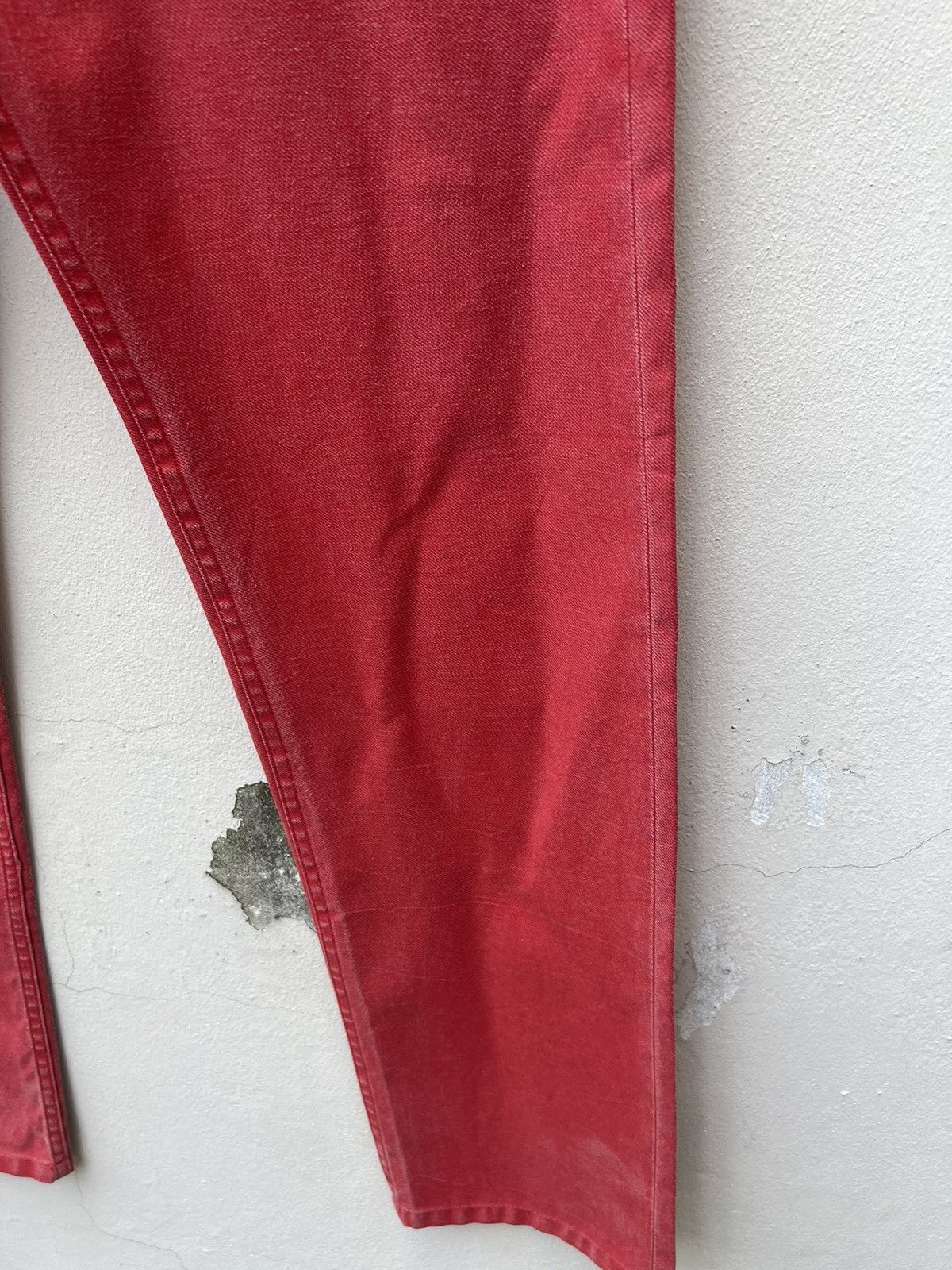A.P.C. Vintage 2004 A.P.C. Faded Red Jeans Size US 33 - 12 Thumbnail