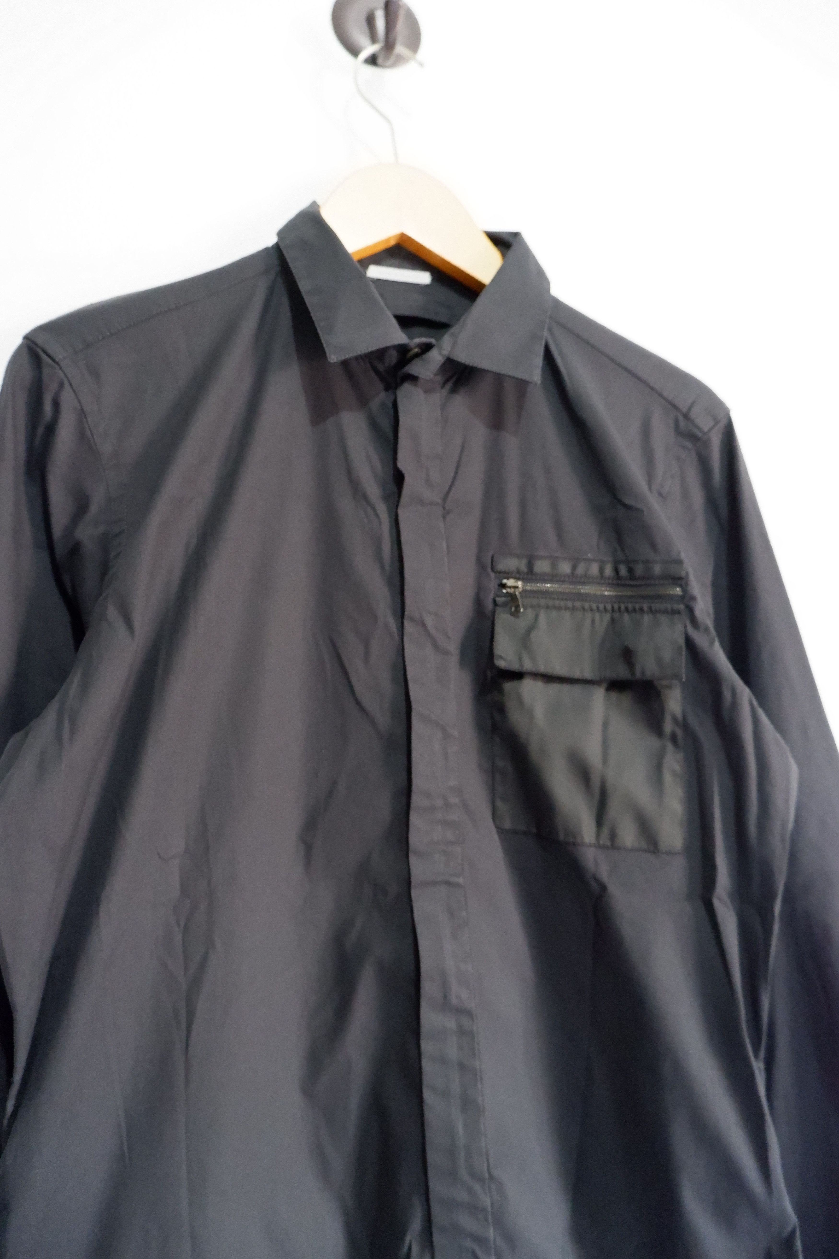Prada 2010 Prada Nylon Pocket Zip Shirt Size US M / EU 48-50 / 2 - 4 Thumbnail