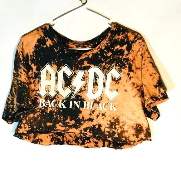 AC/DC AC/DC Custom T Shirt Size Large Tie Dye Just Do it Tee Bleac Size L / US 10 / IT 46 - 1 Thumbnail