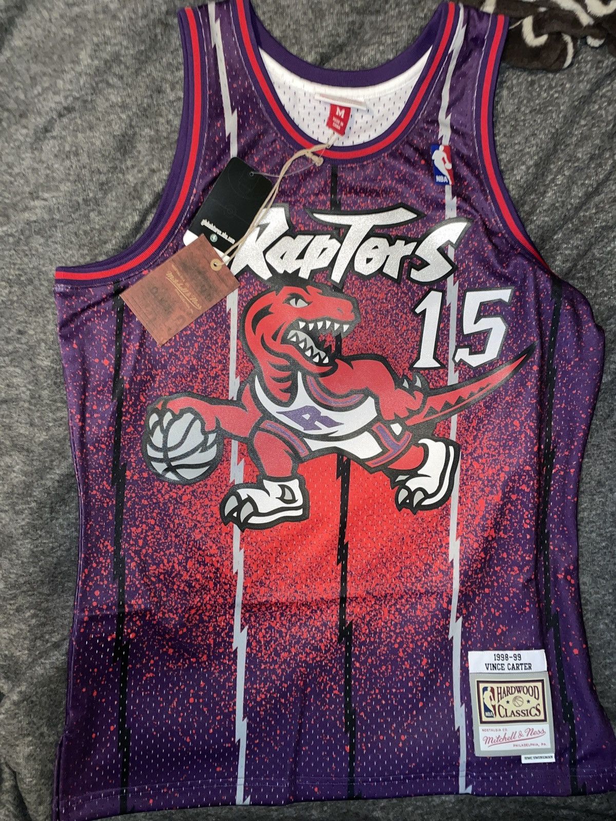 Maillot Toronto Raptors Vince Carter Mitchell Ness - Hardwood Classics - Taille XL