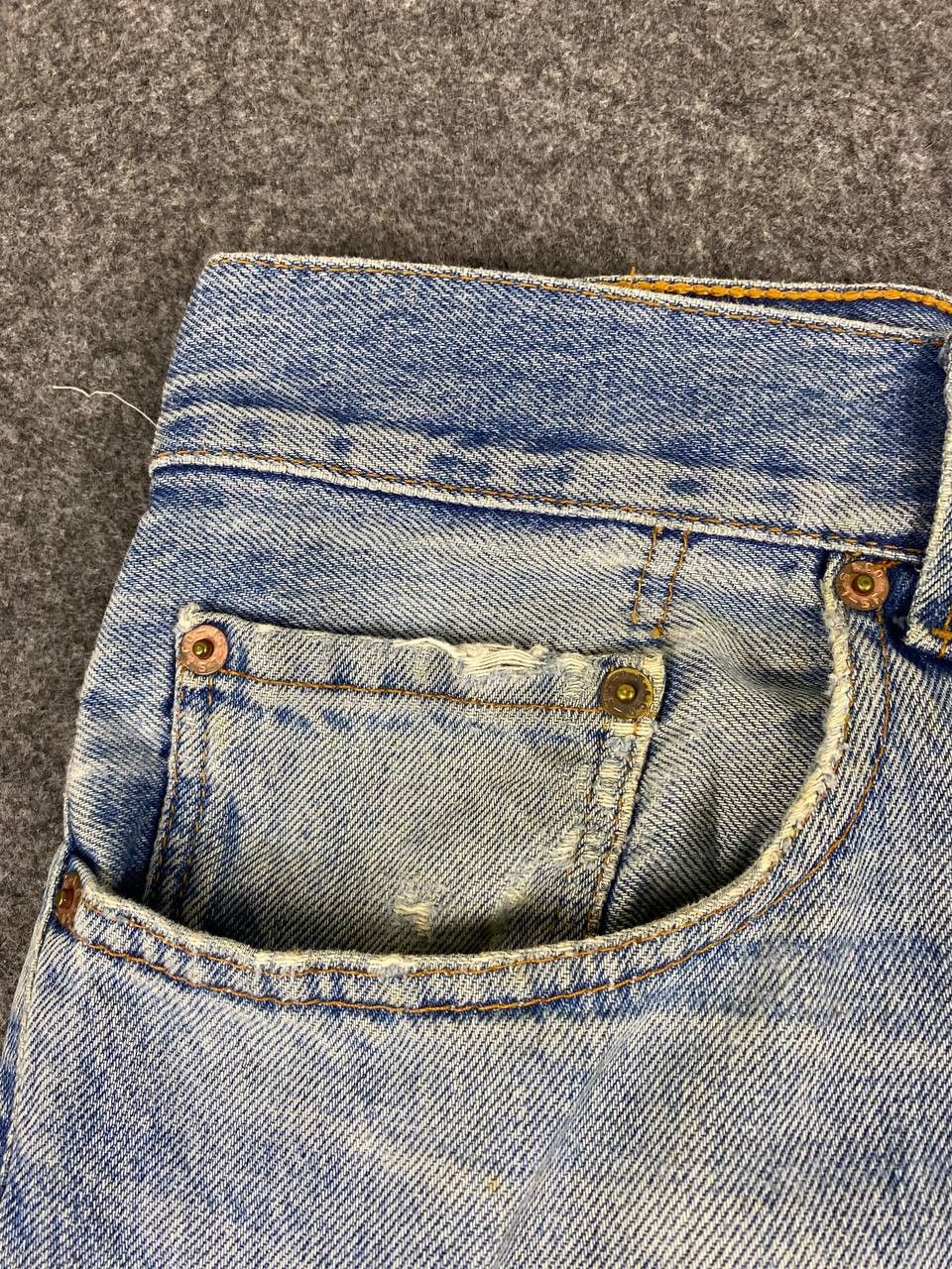 Levi's vintage levis 504 distressed denim Size US 36 / EU 52 - 13 Thumbnail