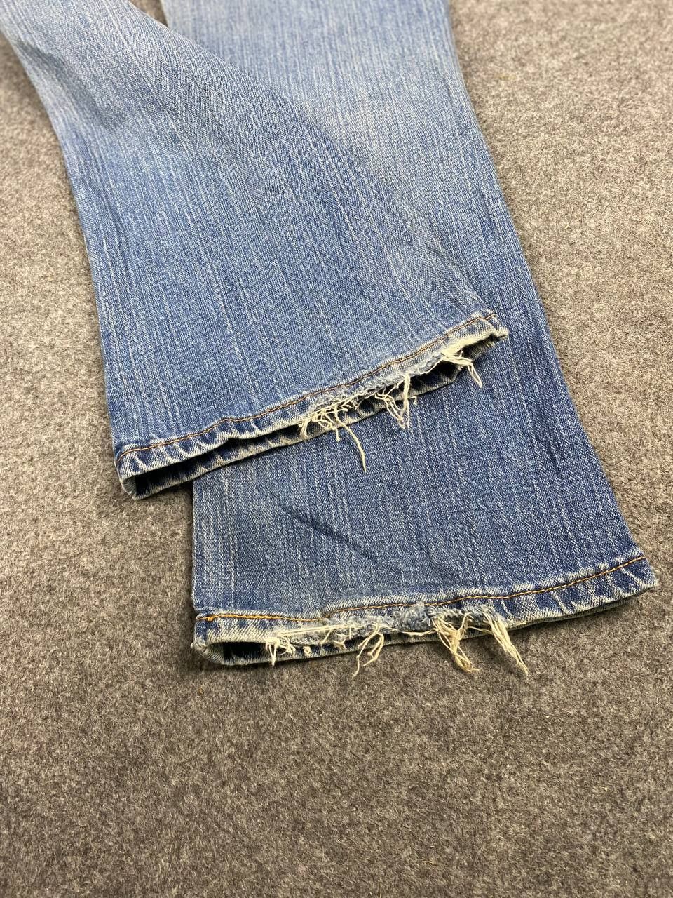 vintage levis 515 flare bootcut distressed denim