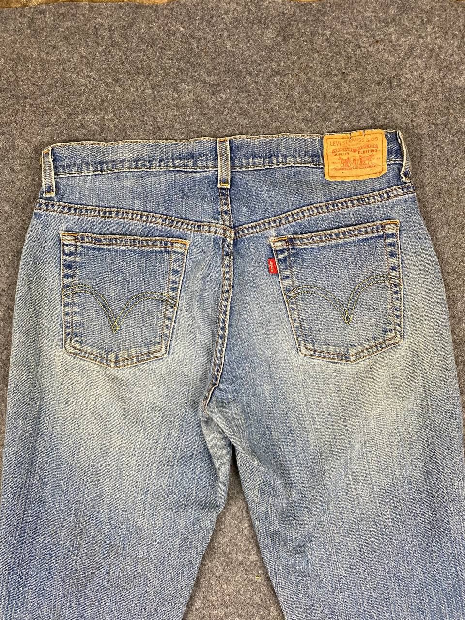 vintage levis 515 flare bootcut distressed denim