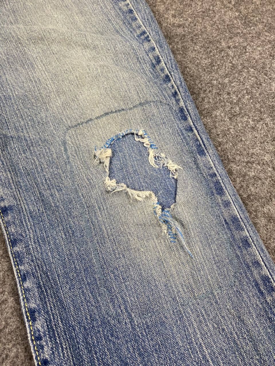 vintage levis 515 flare bootcut distressed denim