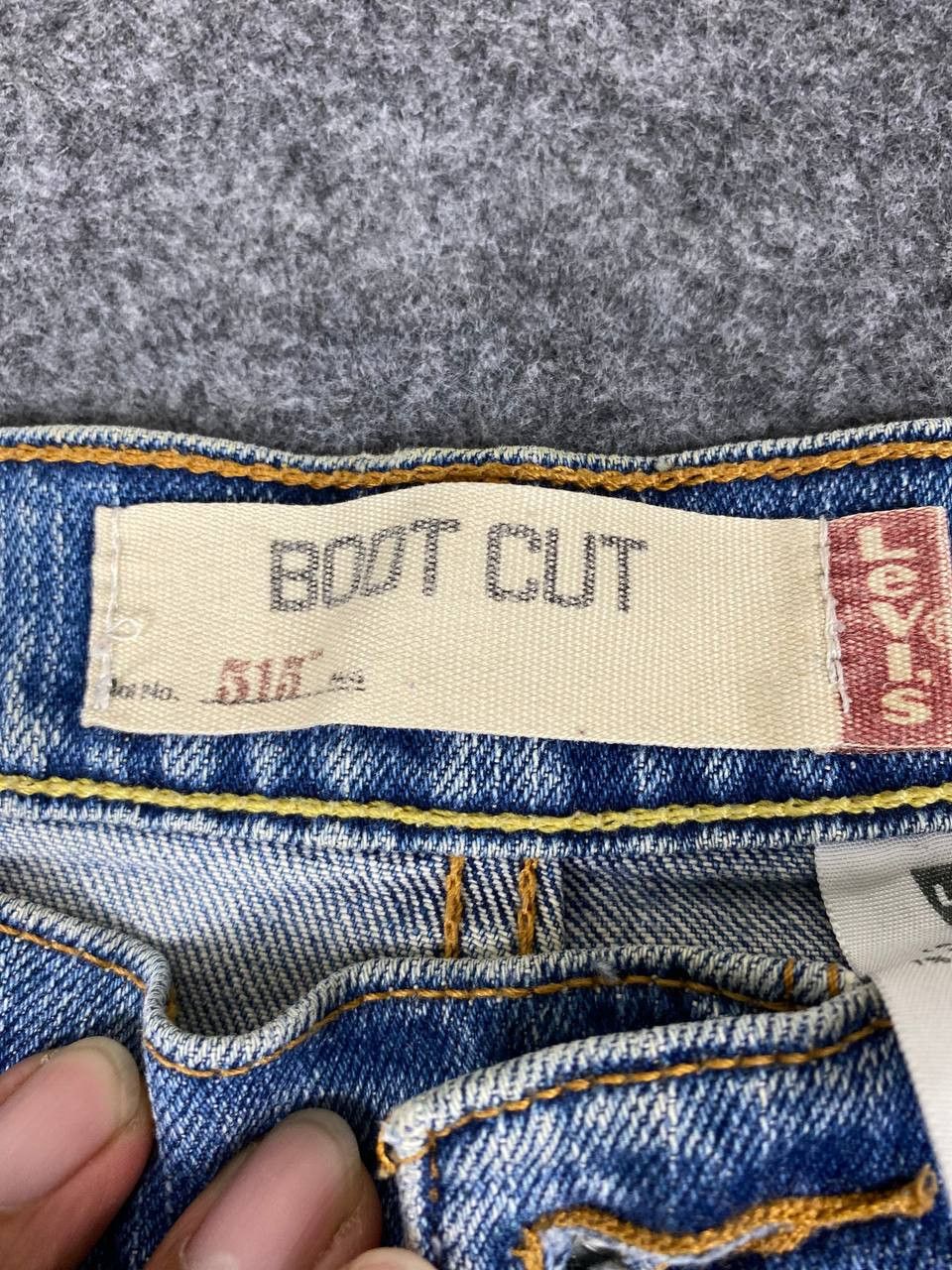 vintage levis 515 flare bootcut distressed denim