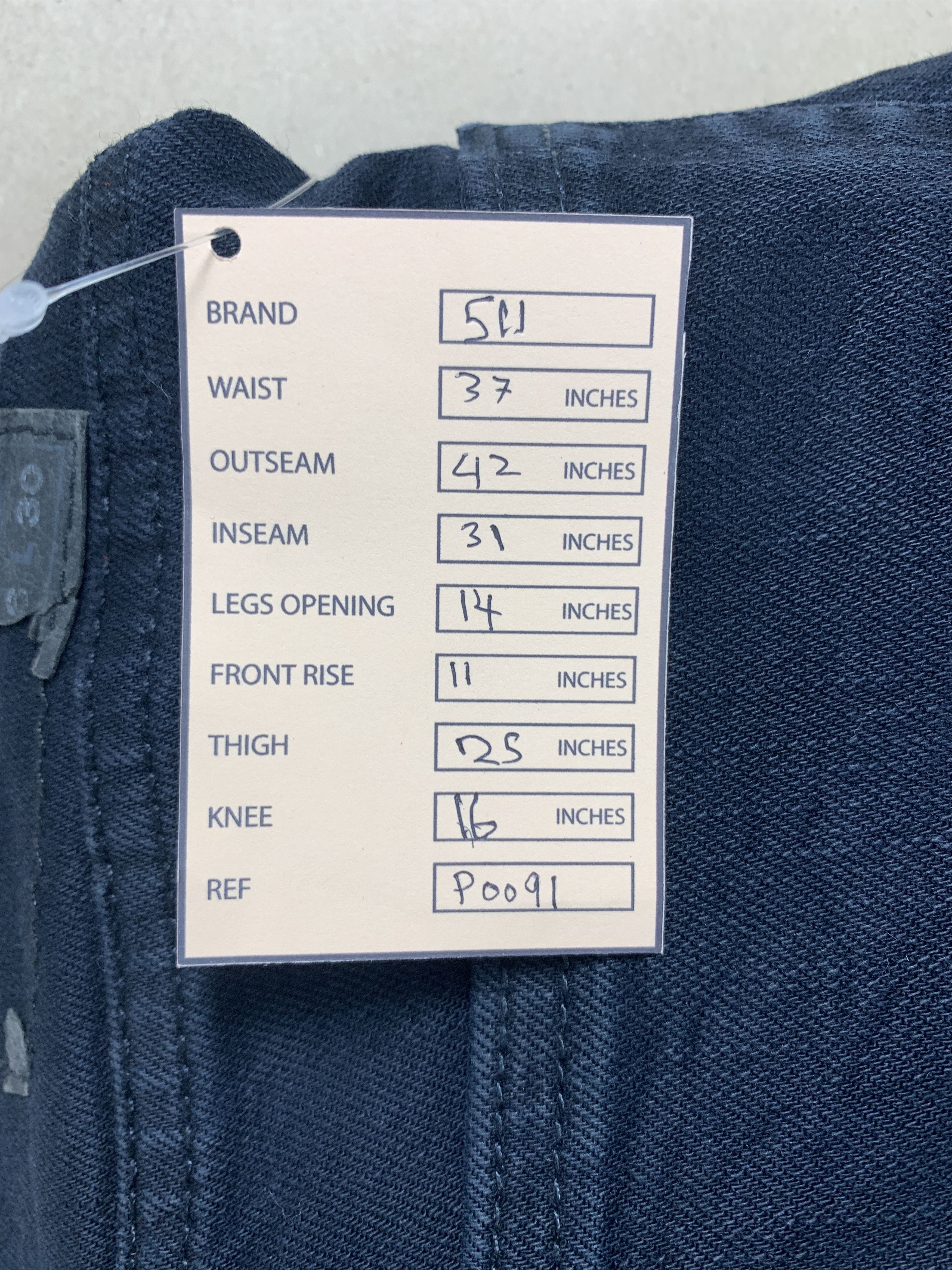 Levi's × Vintage Vintage Levi's 511 Black Label Black Jeans Size US 37 - 18 Thumbnail