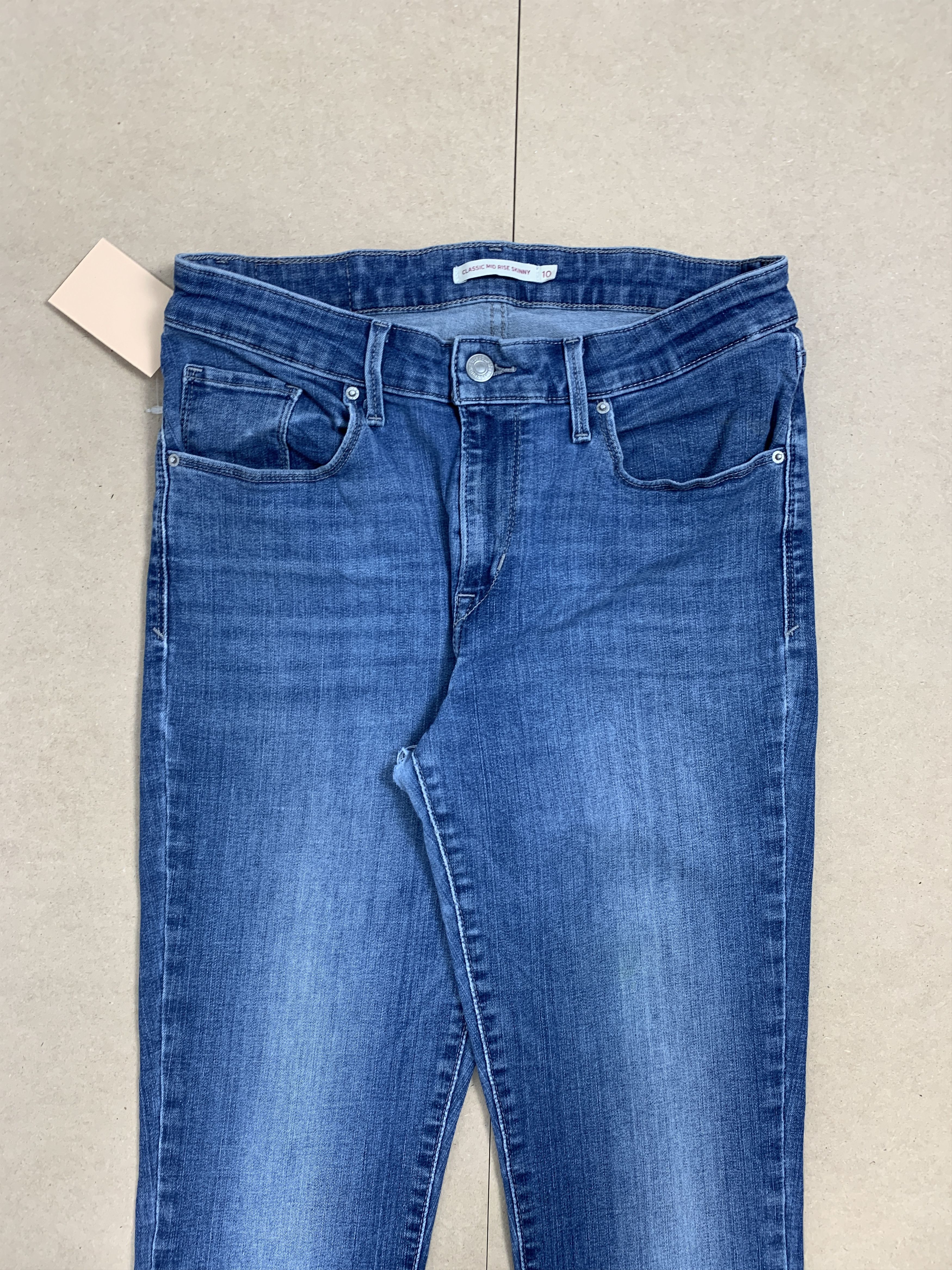 Levi's Vintage Levis 575 Classic Mid Rise Skinny Blue Jeans Size 38" / US 16 / IT 52 - 2 Thumbnail