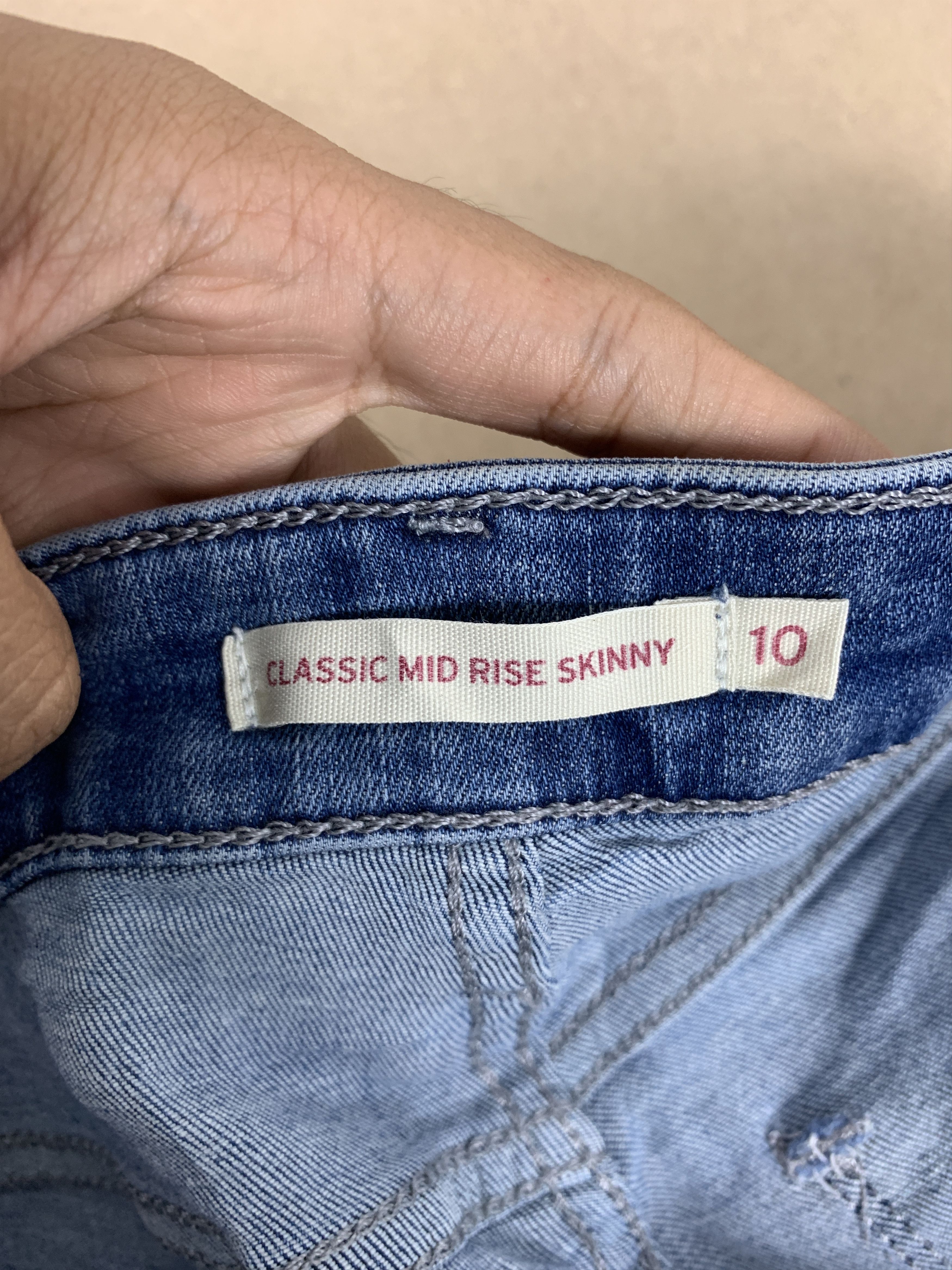 Levi's Vintage Levis 575 Classic Mid Rise Skinny Blue Jeans Size 38" / US 16 / IT 52 - 8 Thumbnail