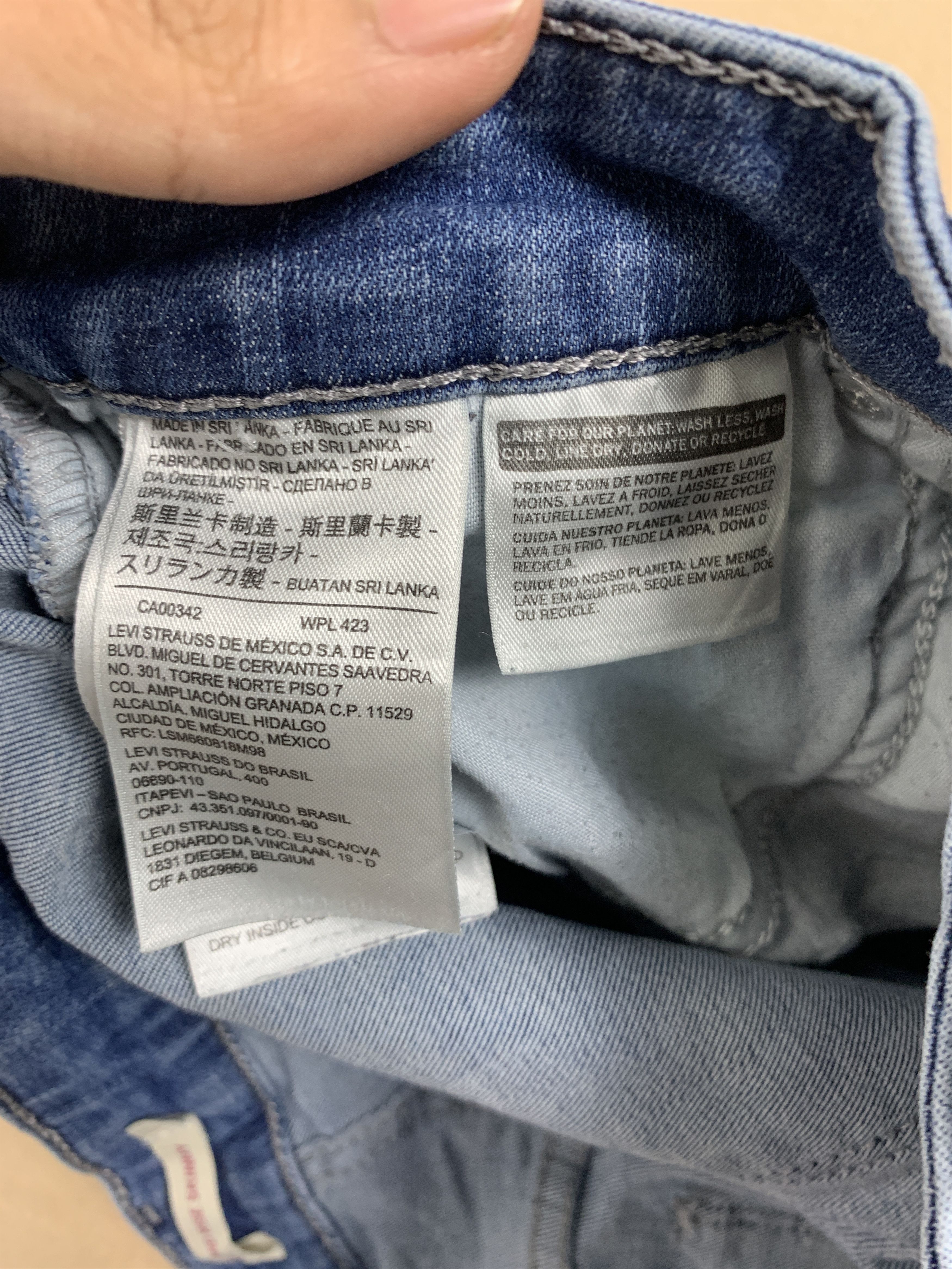 Levi's Vintage Levis 575 Classic Mid Rise Skinny Blue Jeans Size 38" / US 16 / IT 52 - 9 Thumbnail