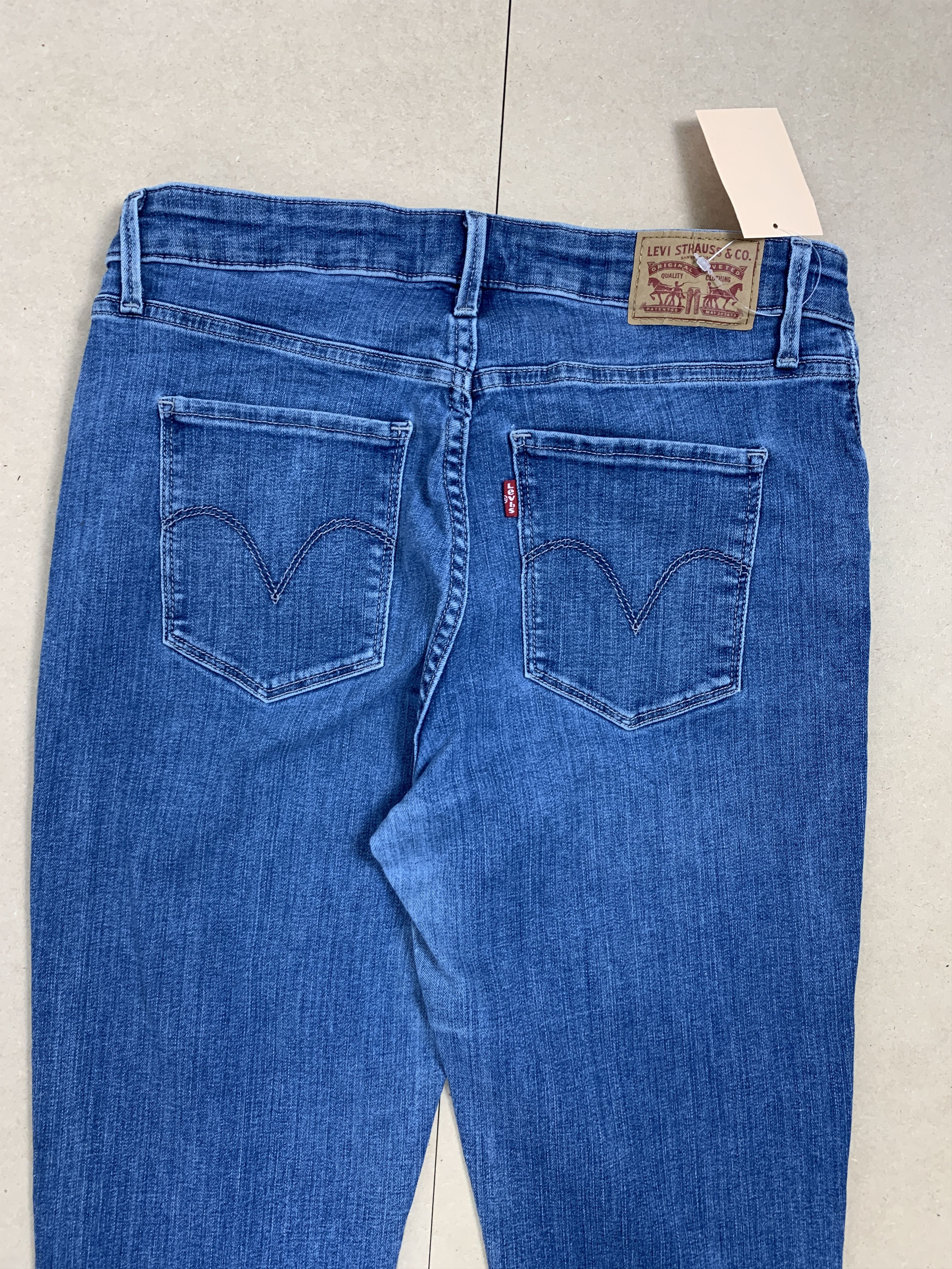 Levi's Vintage Levis 575 Classic Mid Rise Skinny Blue Jeans Size 38" / US 16 / IT 52 - 5 Thumbnail