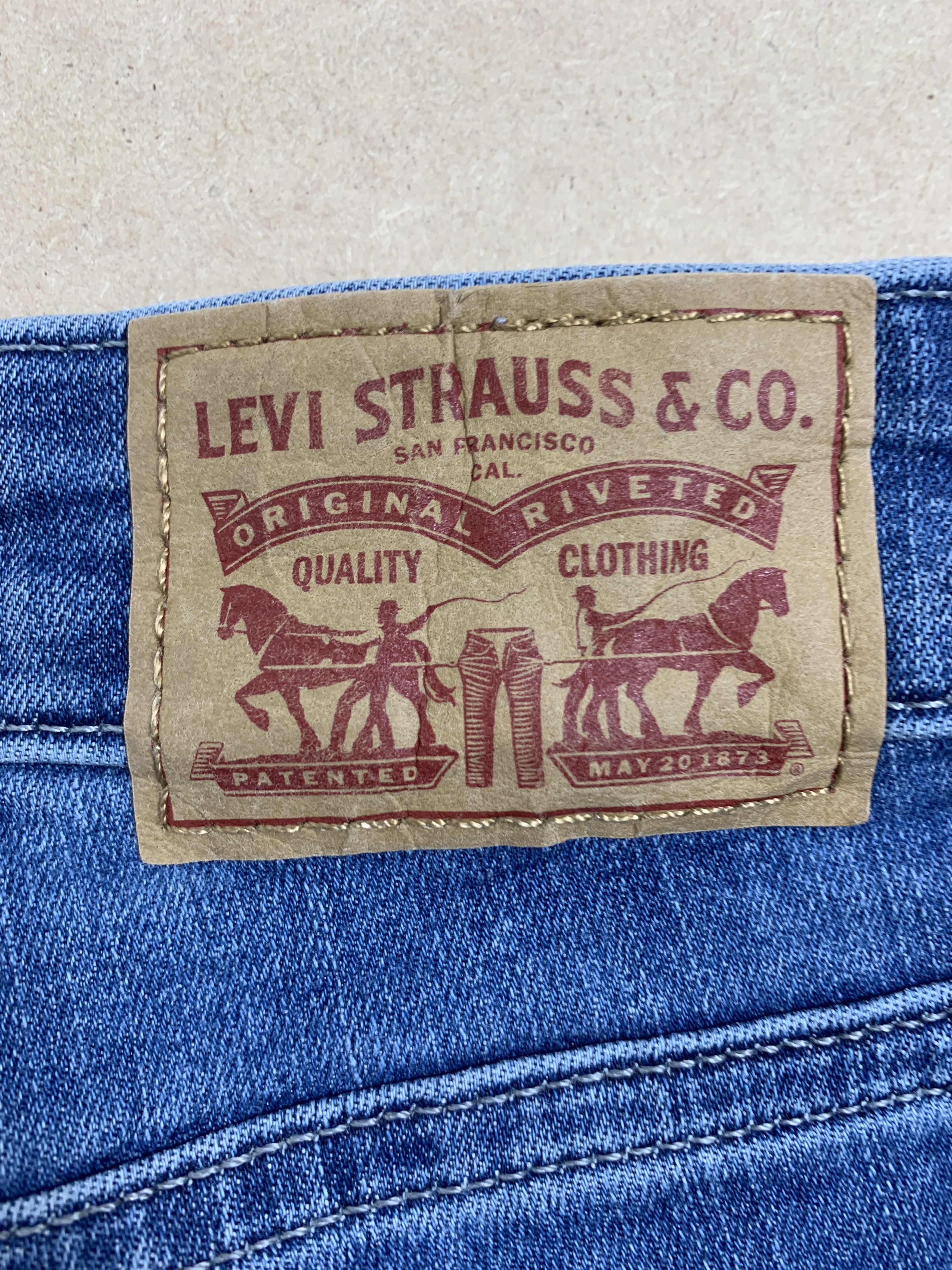Levi's Vintage Levis 575 Classic Mid Rise Skinny Blue Jeans Size 38" / US 16 / IT 52 - 6 Thumbnail