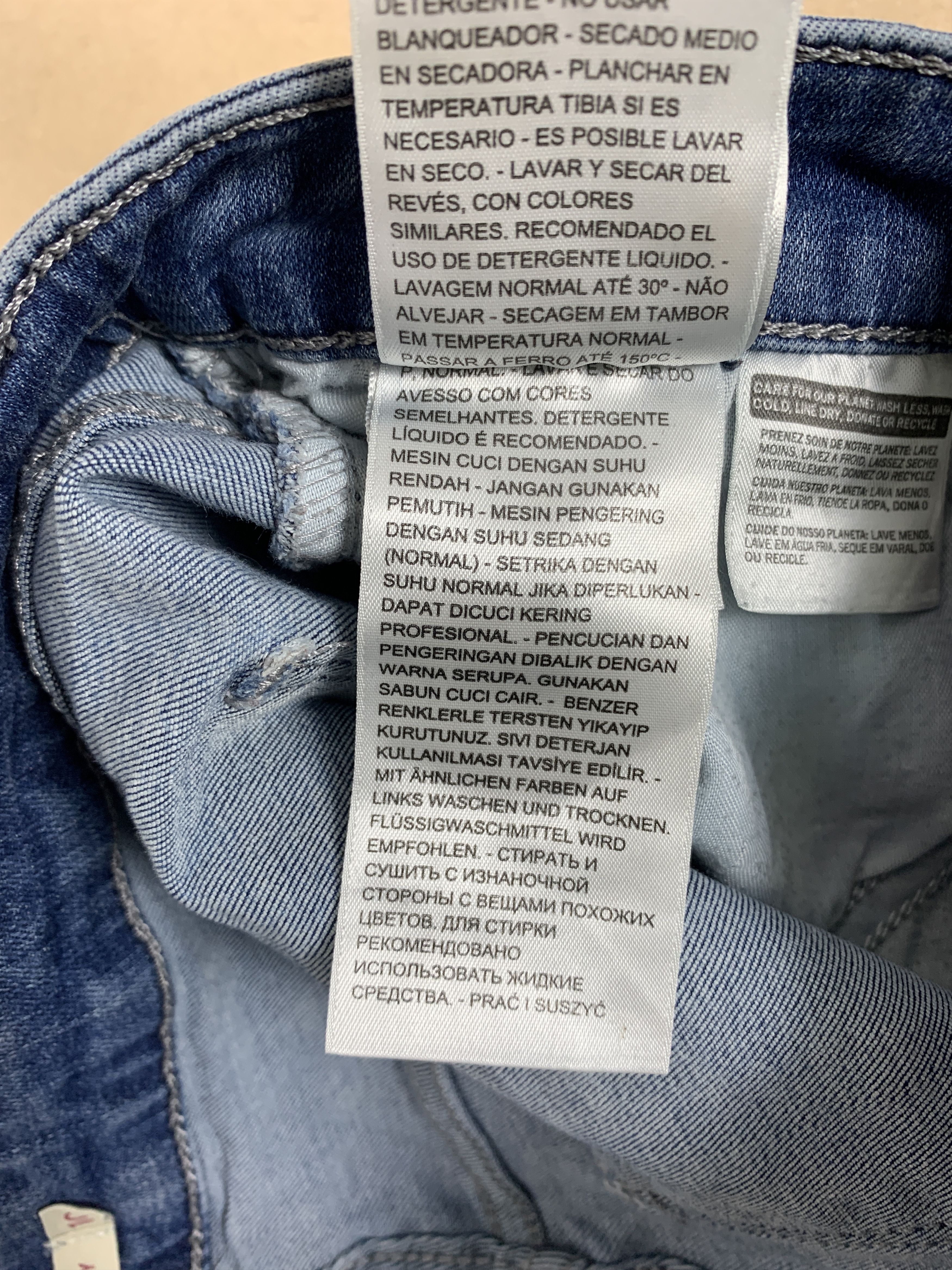 Levi's Vintage Levis 575 Classic Mid Rise Skinny Blue Jeans Size 38" / US 16 / IT 52 - 13 Thumbnail