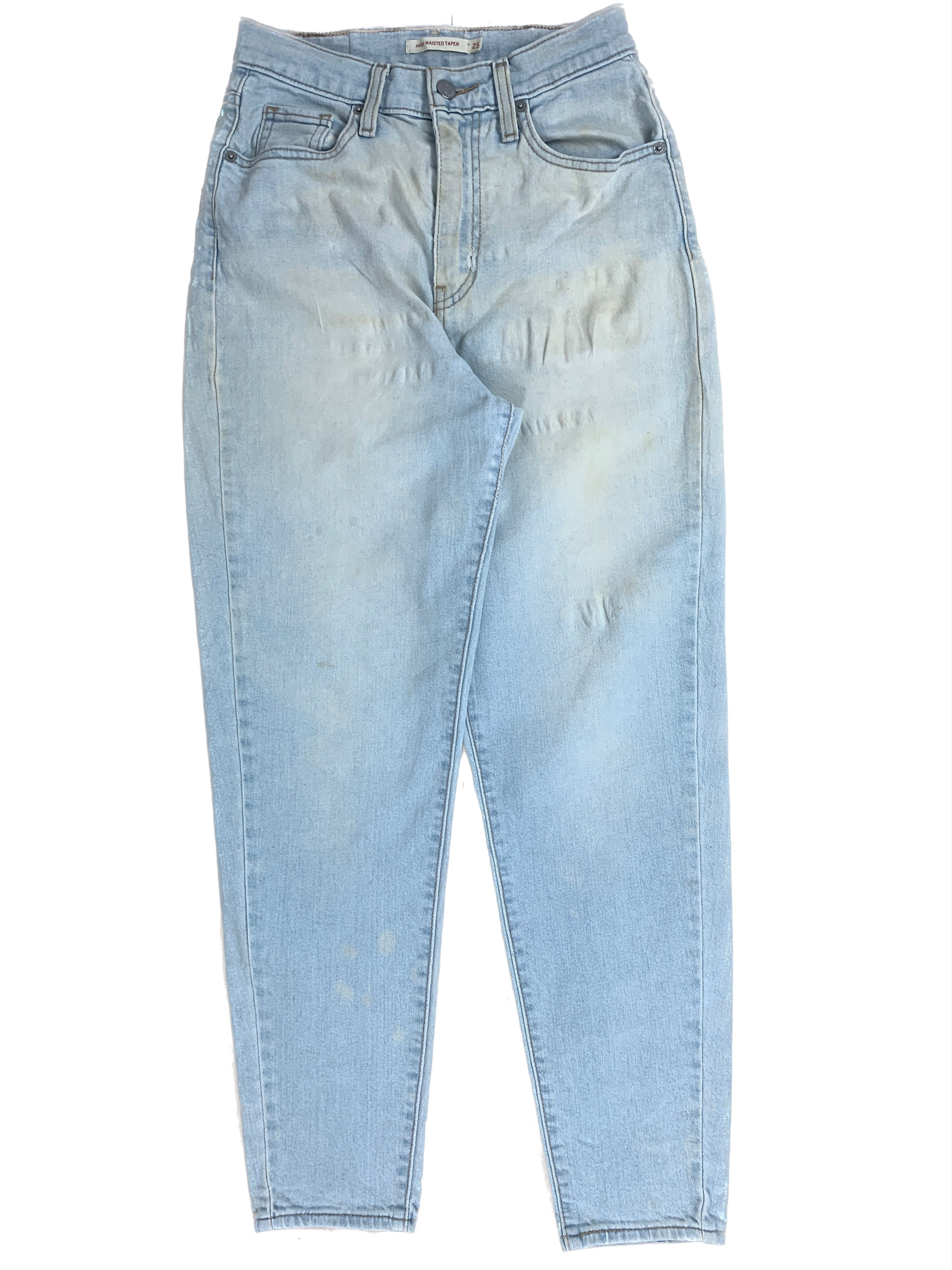 image of Levis High Waisted Taper Jeans in Light Blue Jeans, Women's (Size 26)