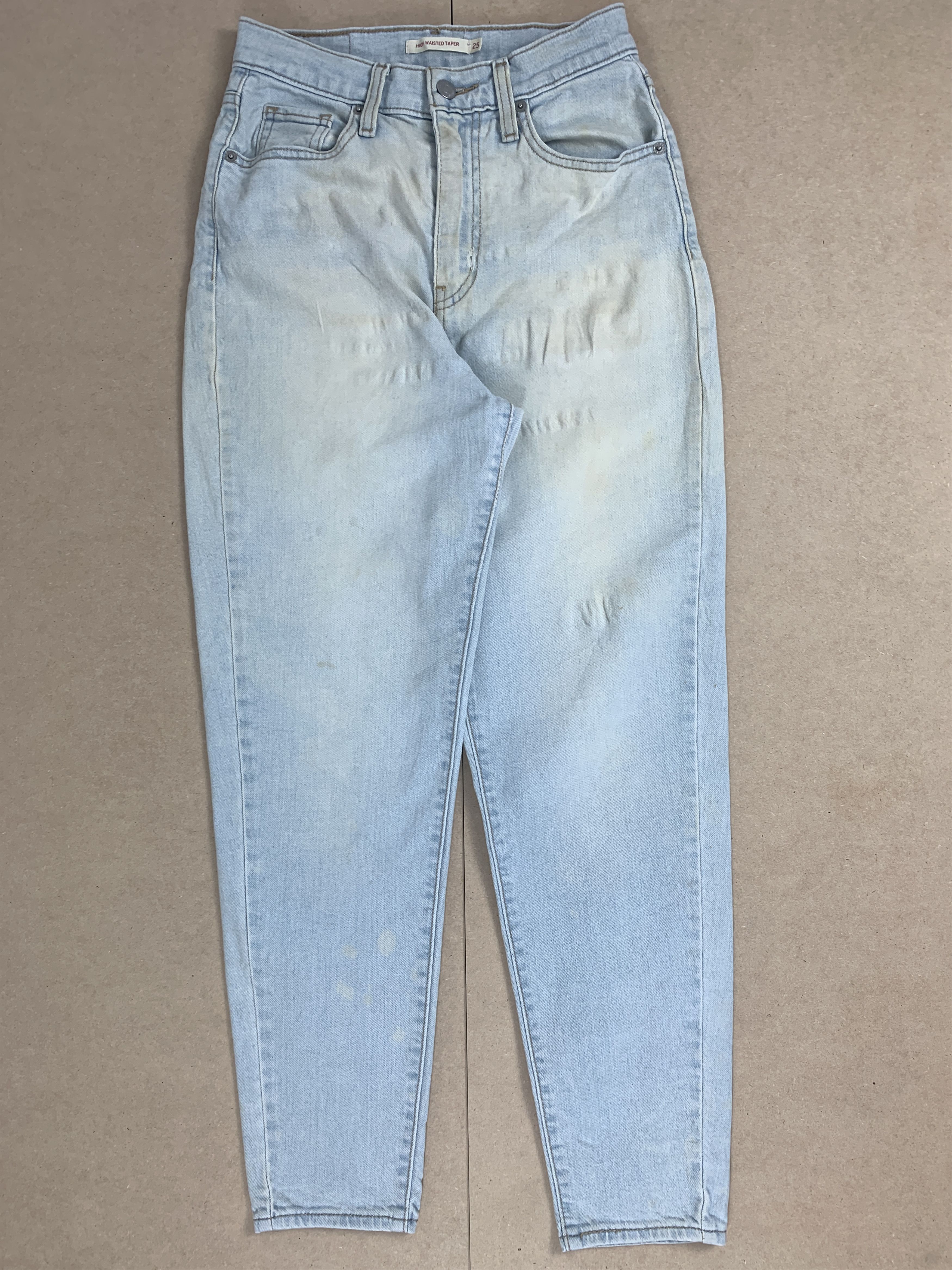Levi's Vintage LEVIS High Waisted Taper Jeans P0050 Size 26" / US 2 / IT 38 - 2 Thumbnail