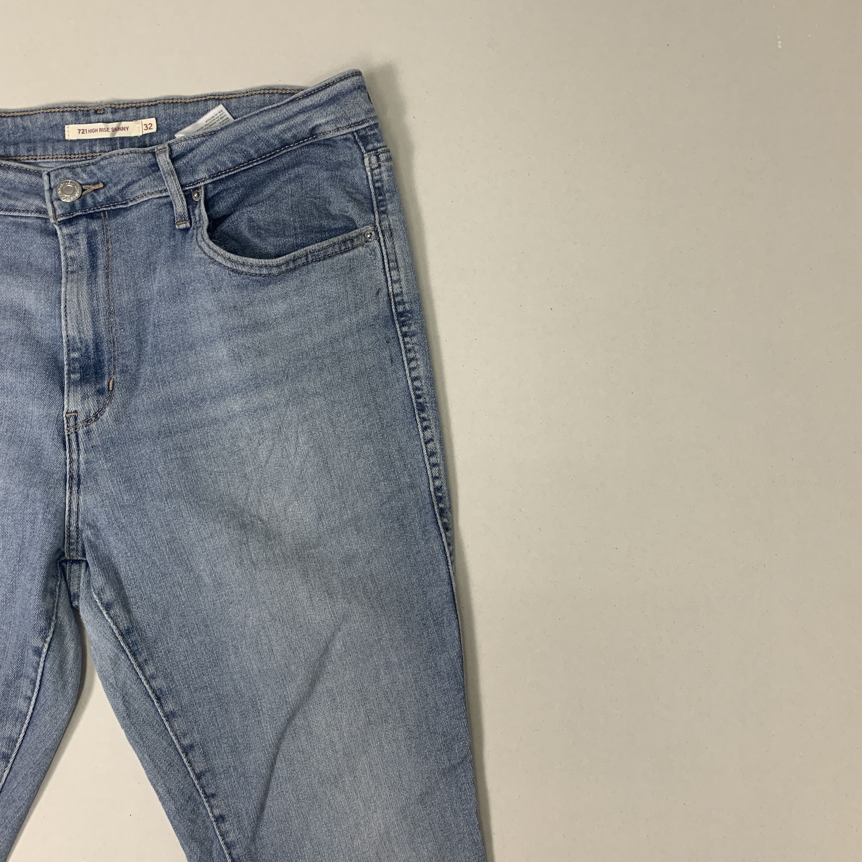 Levi's Vintage LEVI'S 721 Distressed Faded Jeans P0031 Size 32" / US 10 / IT 46 - 3 Thumbnail