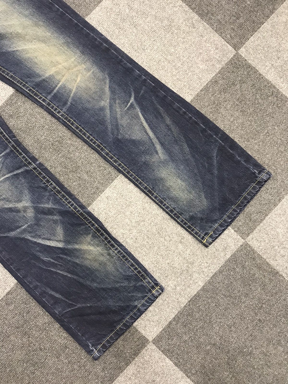 Seditionaries 💥ART💥LOLITA Skull Embroidery Series Faded Jeans Size 32" / US 10 / IT 46 - 5 Thumbnail