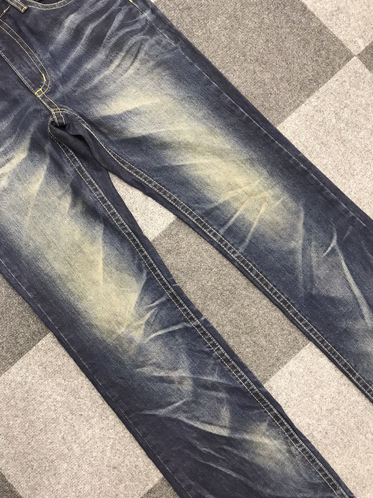 Seditionaries 💥ART💥LOLITA Skull Embroidery Series Faded Jeans Size 32" / US 10 / IT 46 - 4 Thumbnail