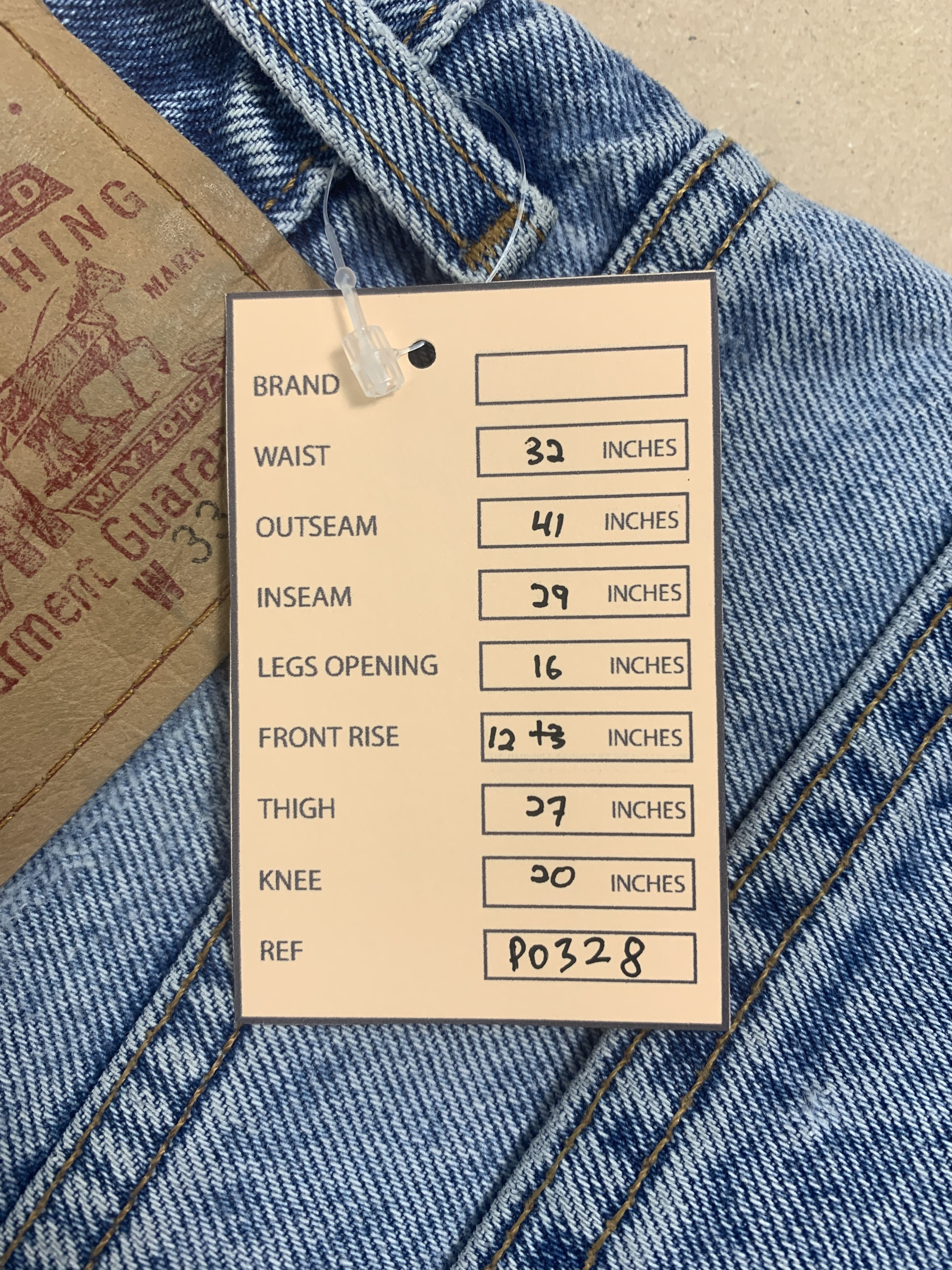 Levi's × Vintage Vintage Levis Straight Cut Stone Wash Jeans Size US 32 / EU 48 - 15 Thumbnail