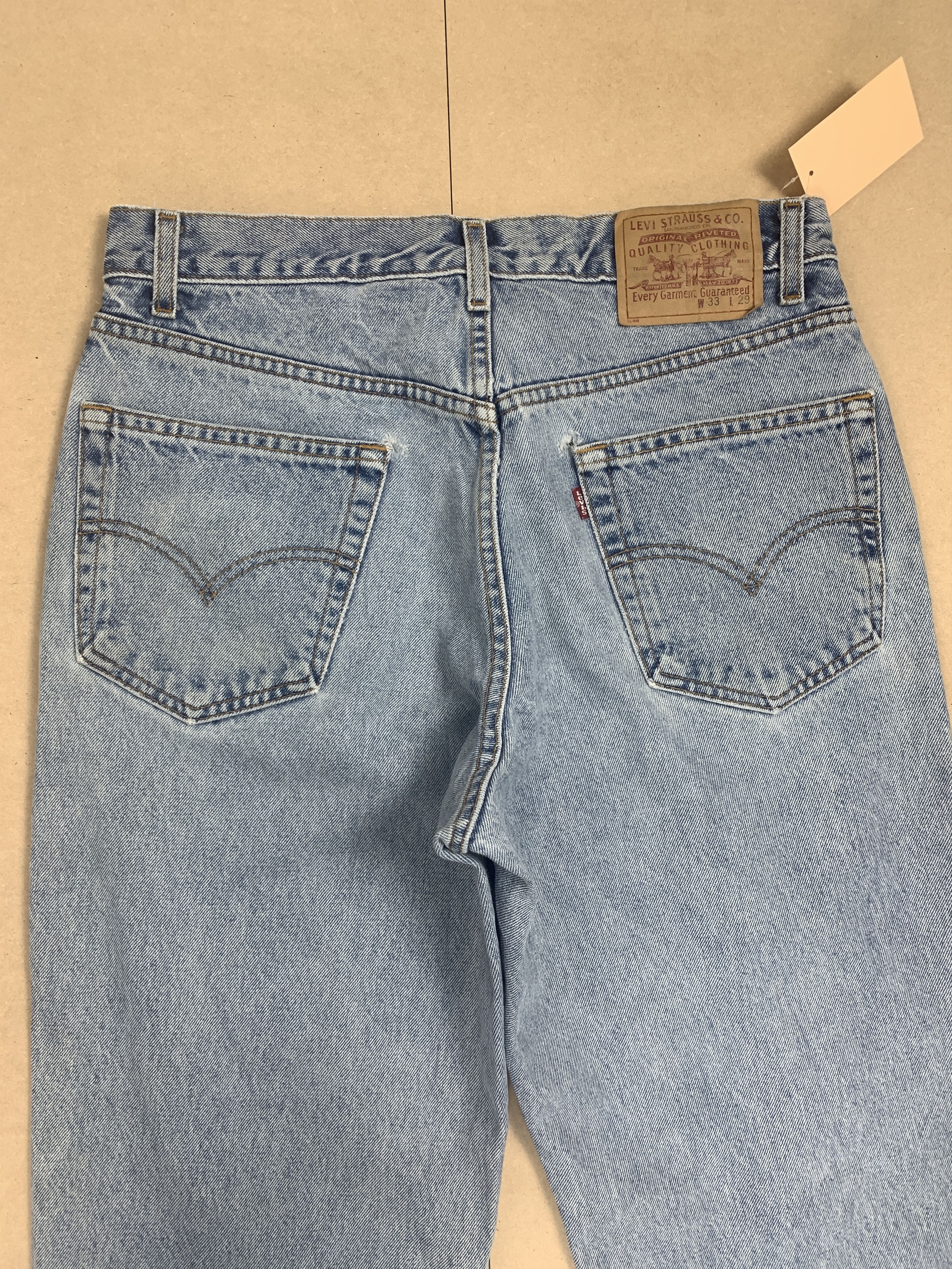 Levi's × Vintage Vintage Levis Straight Cut Stone Wash Jeans Size US 32 / EU 48 - 6 Thumbnail