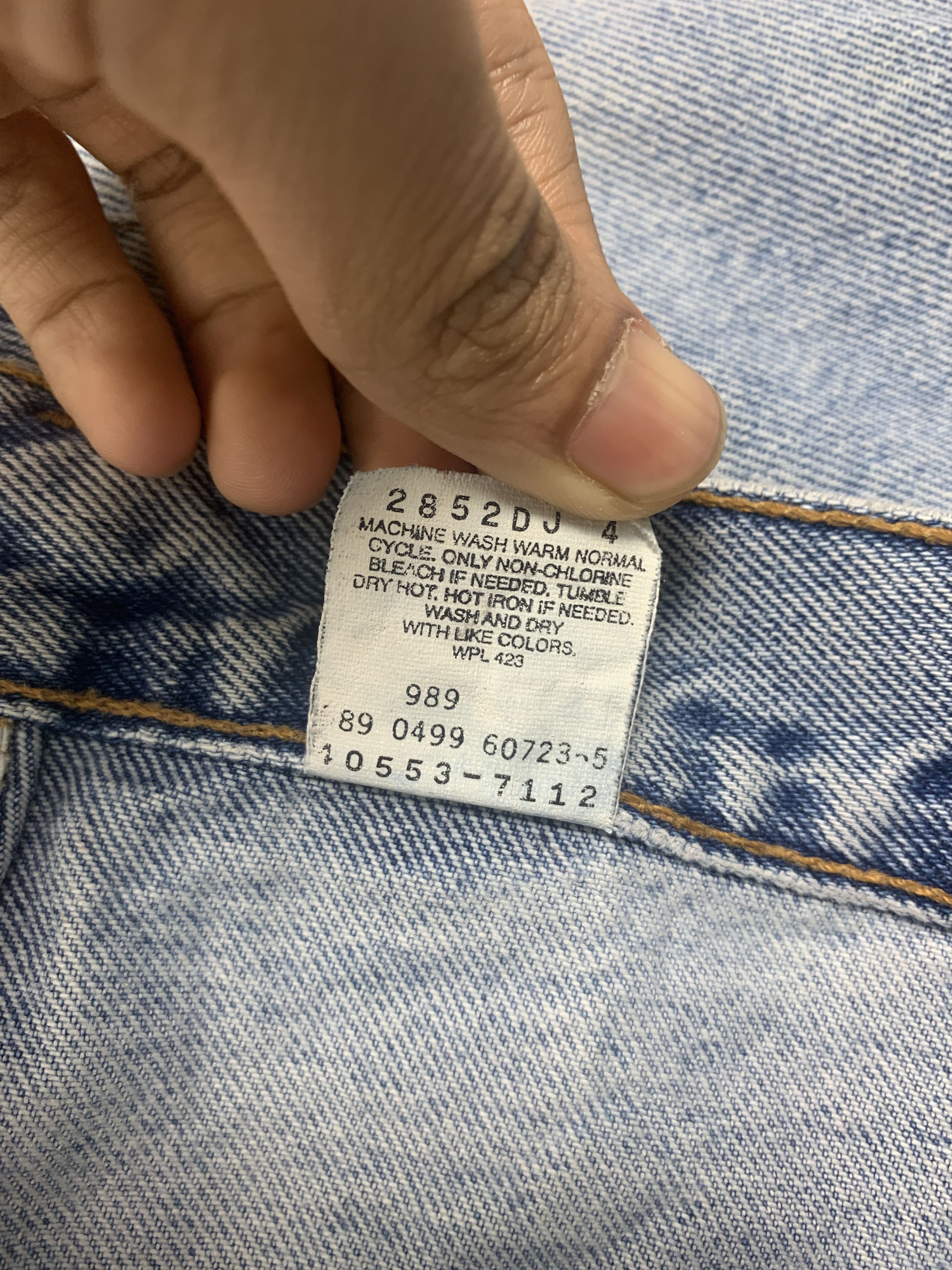 Levi's × Vintage Vintage Levis Straight Cut Stone Wash Jeans Size US 32 / EU 48 - 10 Thumbnail