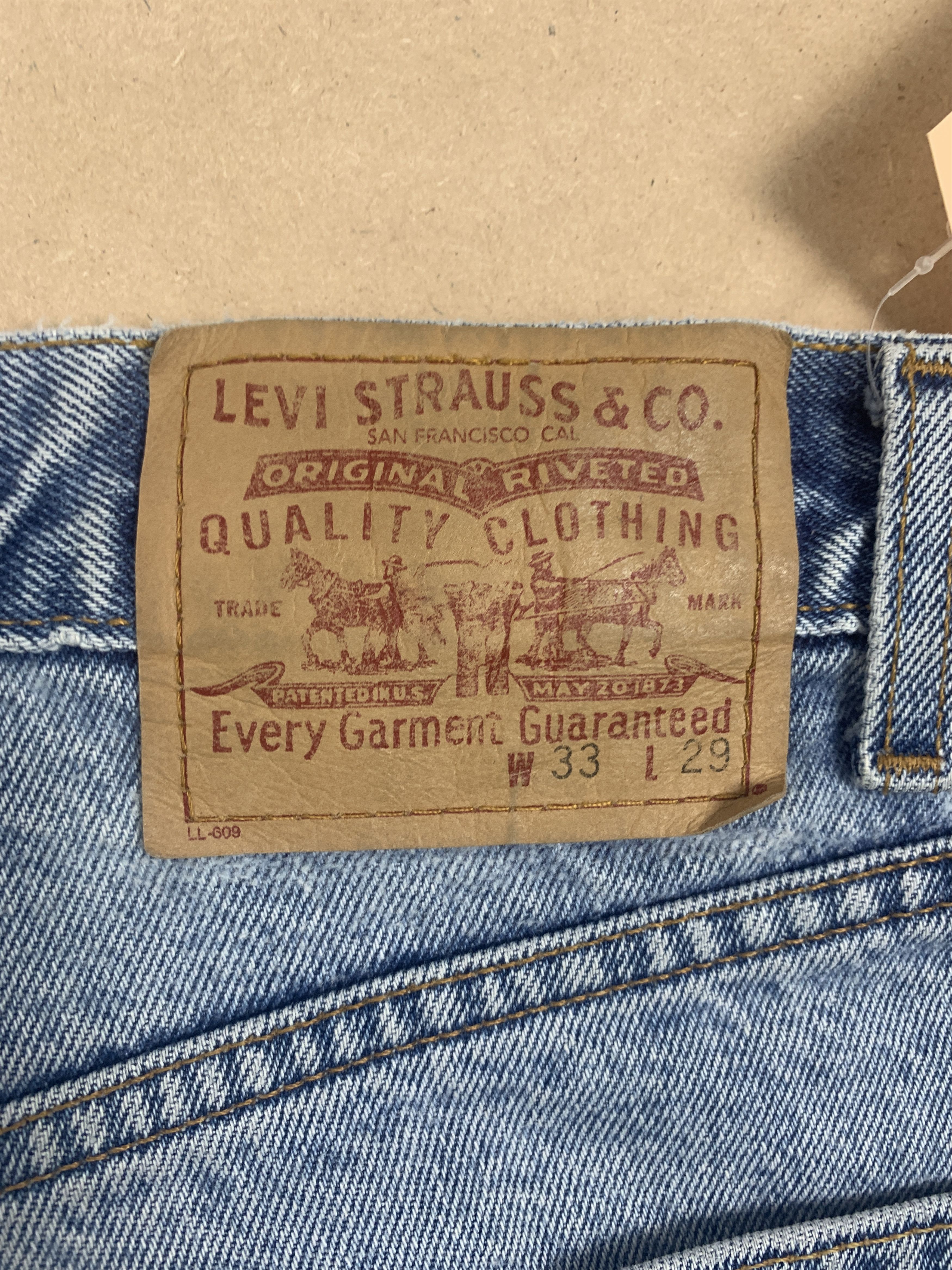 Levi's × Vintage Vintage Levis Straight Cut Stone Wash Jeans Size US 32 / EU 48 - 7 Thumbnail