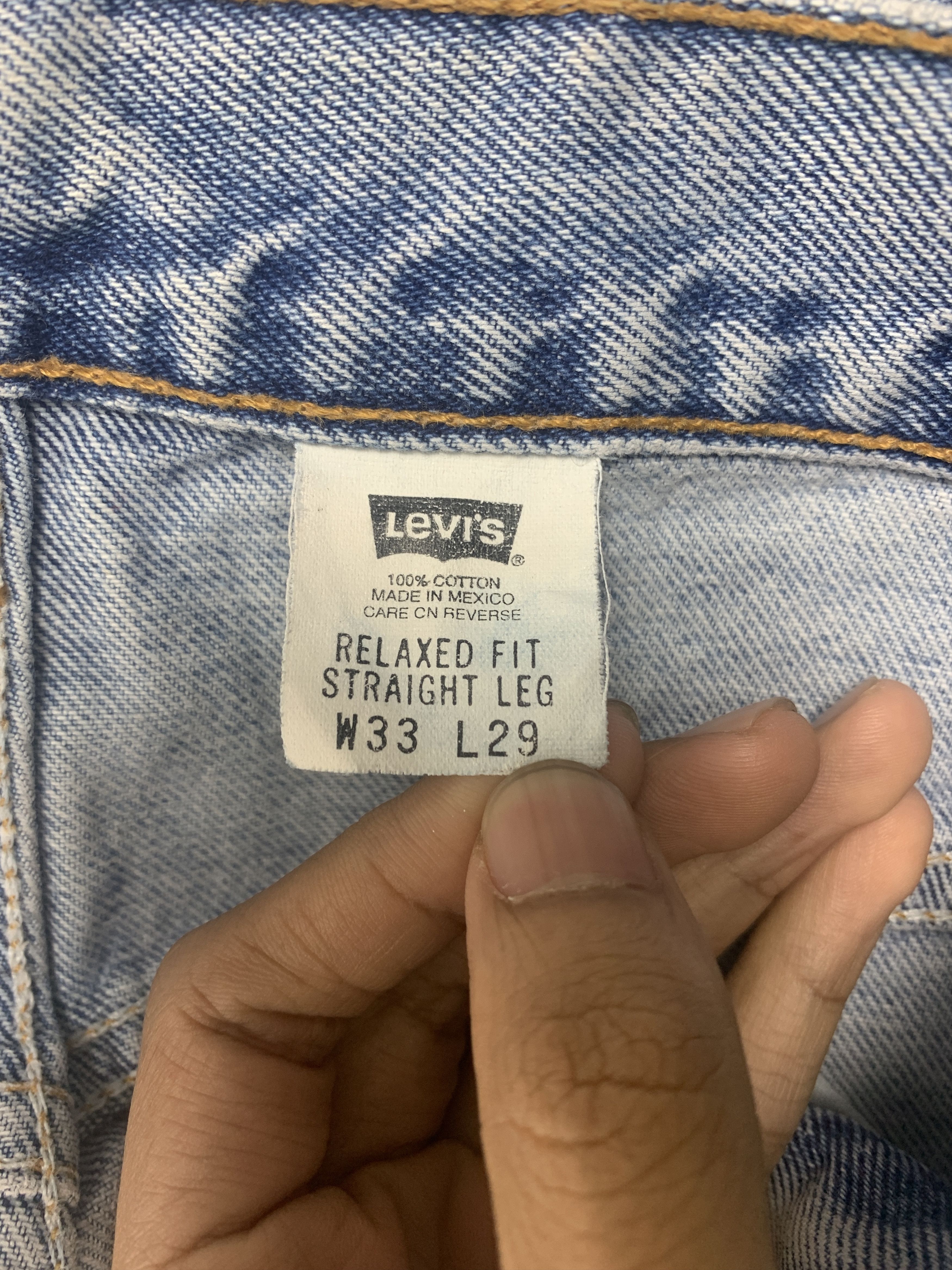 Levi's × Vintage Vintage Levis Straight Cut Stone Wash Jeans Size US 32 / EU 48 - 9 Thumbnail