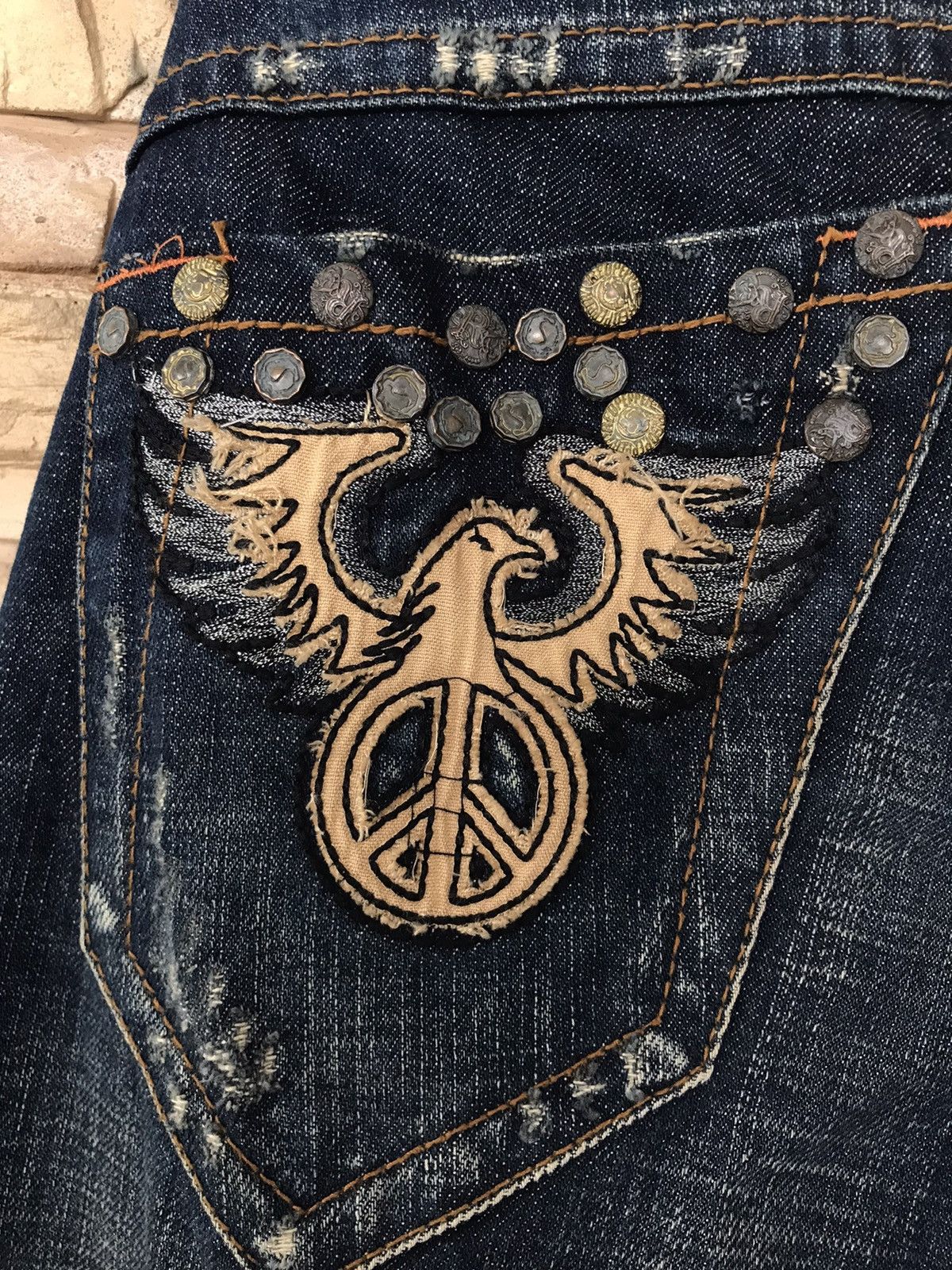 Vintage Vintage Redpepper Gold Label Distressed Jeans Size US 32 / EU 48 - 13 Thumbnail