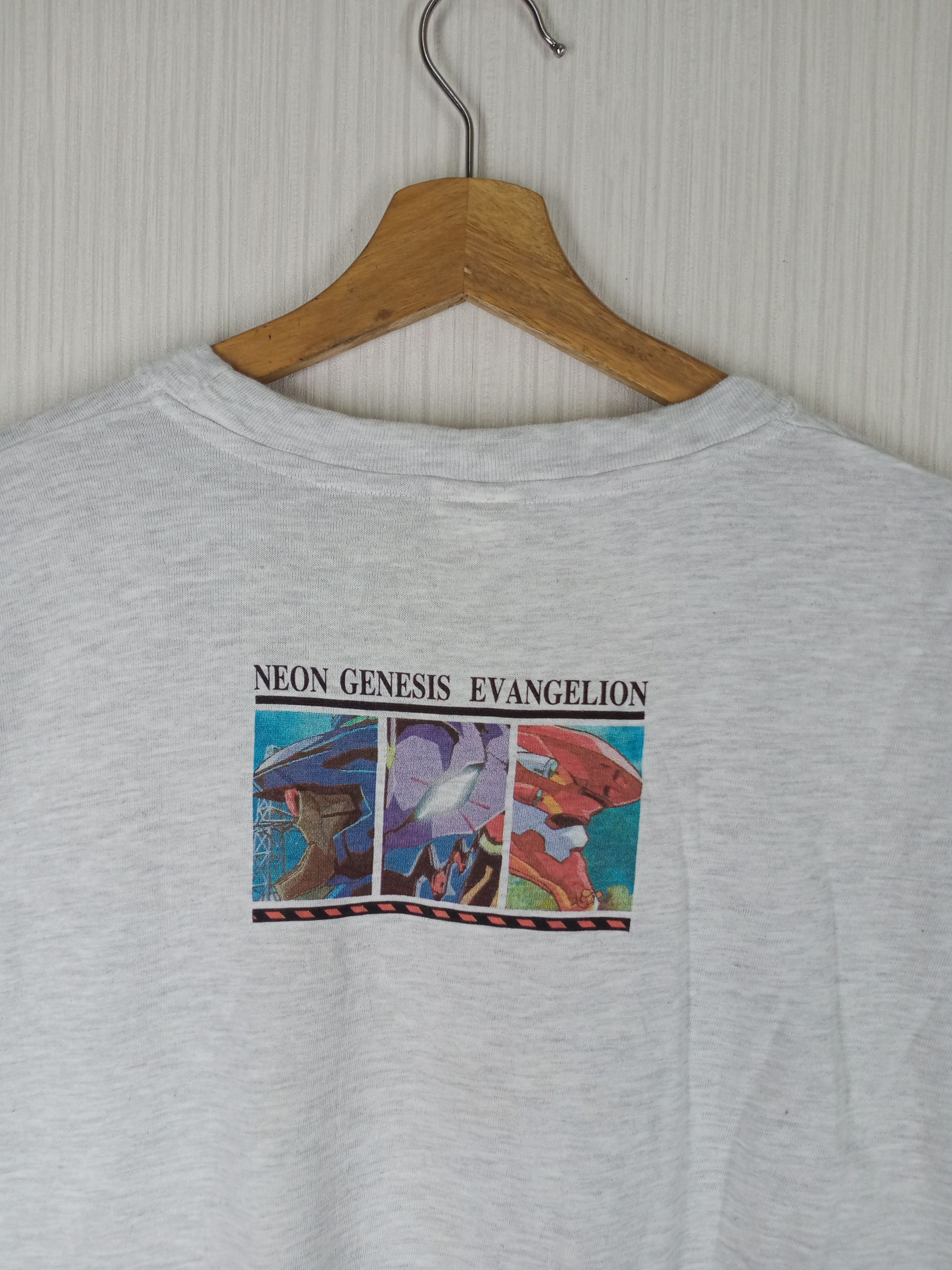 Anime Vintage 90s Neon Genesis Evangelion Anime Tshirt Size US L / EU 52-54 / 3 - 3 Thumbnail