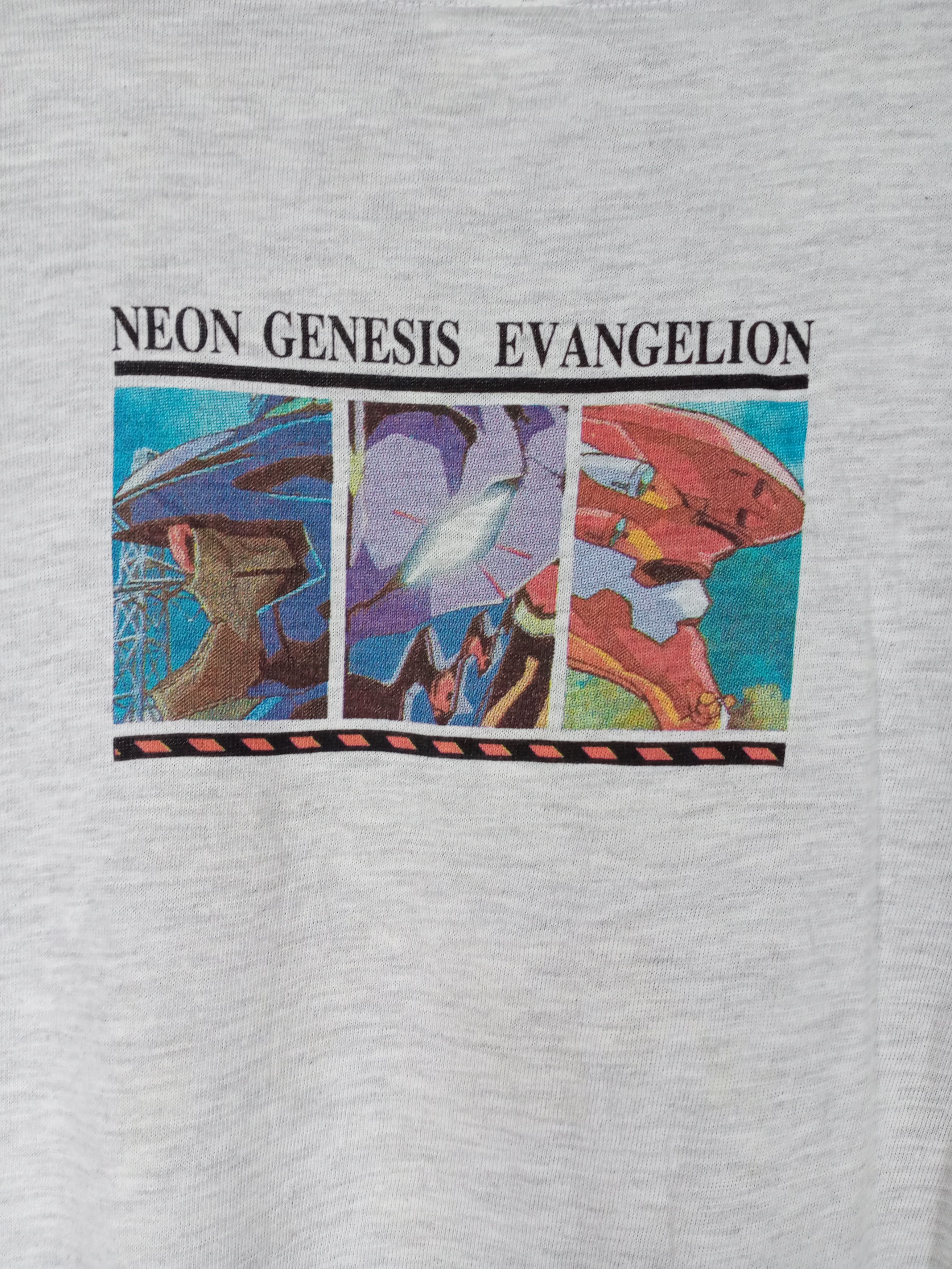 Anime Vintage 90s Neon Genesis Evangelion Anime Tshirt Size US L / EU 52-54 / 3 - 1 Thumbnail