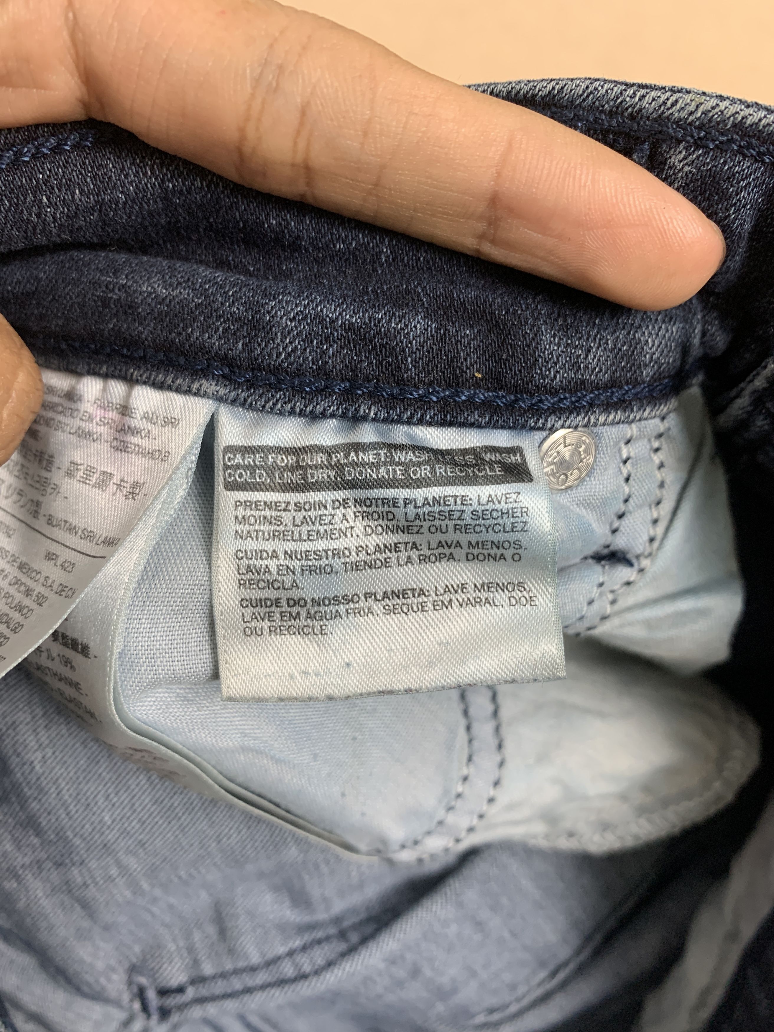 Levi's × Vintage Vintage Levis 575 Painter Mid Skinny Faded Blue Jeans Size US 27 - 13 Thumbnail