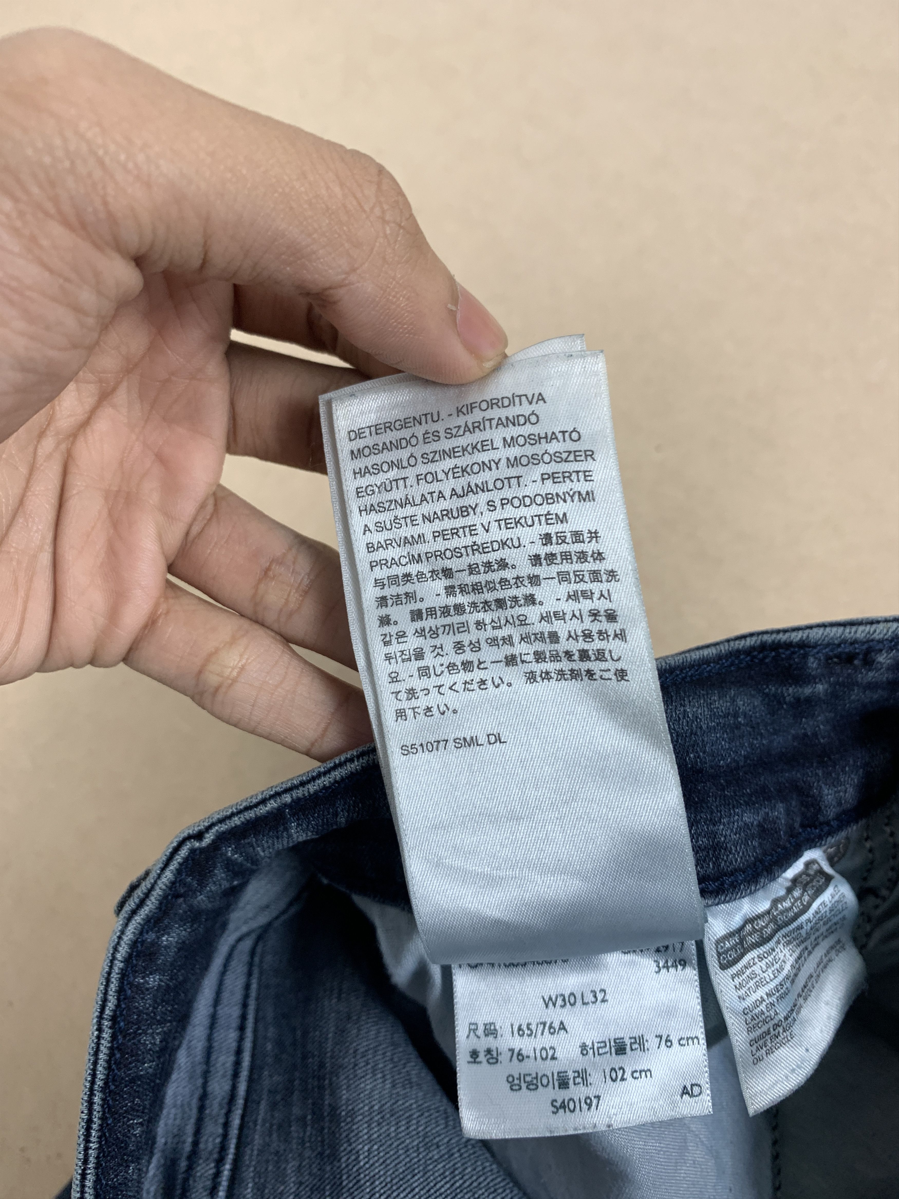 Levi's × Vintage Vintage Levis 575 Painter Mid Skinny Faded Blue Jeans Size US 27 - 19 Thumbnail