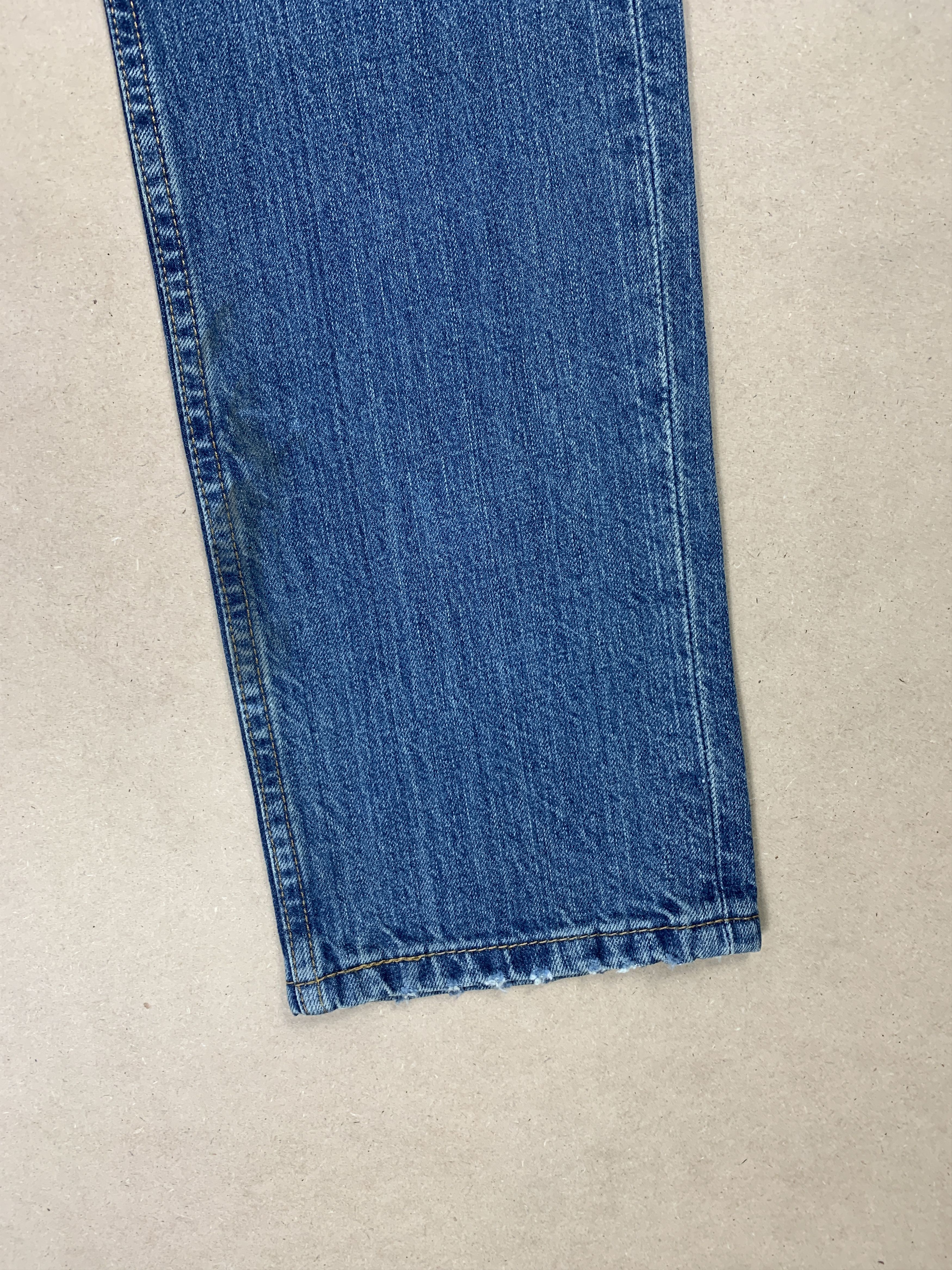 Levi's × Vintage Vintage Levis 511 Straight Cut Distressed Faded Blue Jeans Size US 34 / EU 50 - 4 Thumbnail