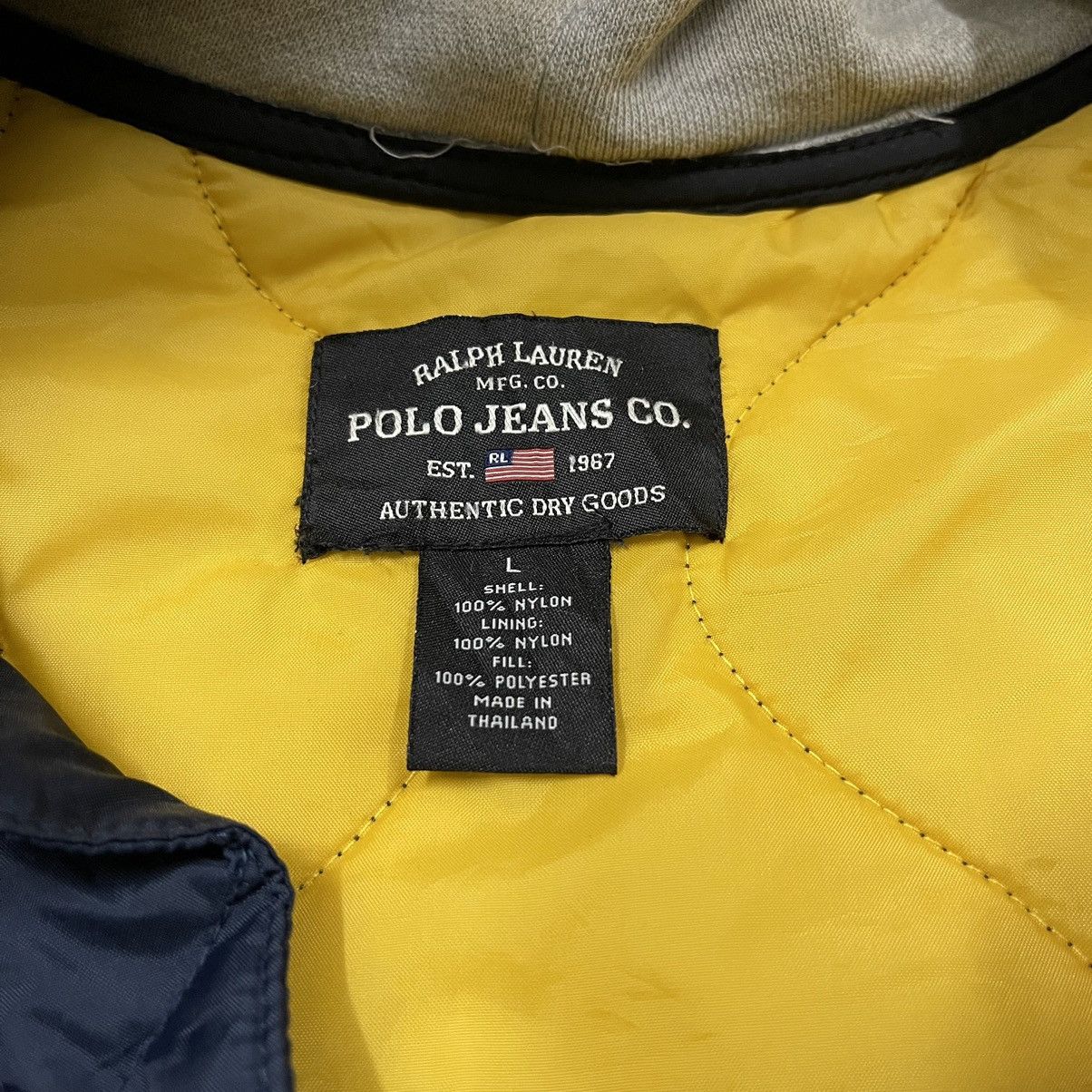 Polo Ralph Lauren Vintage polo ralph lauren jeans quilted hoodie jacket Size US L / EU 52-54 / 3 - 7 Thumbnail